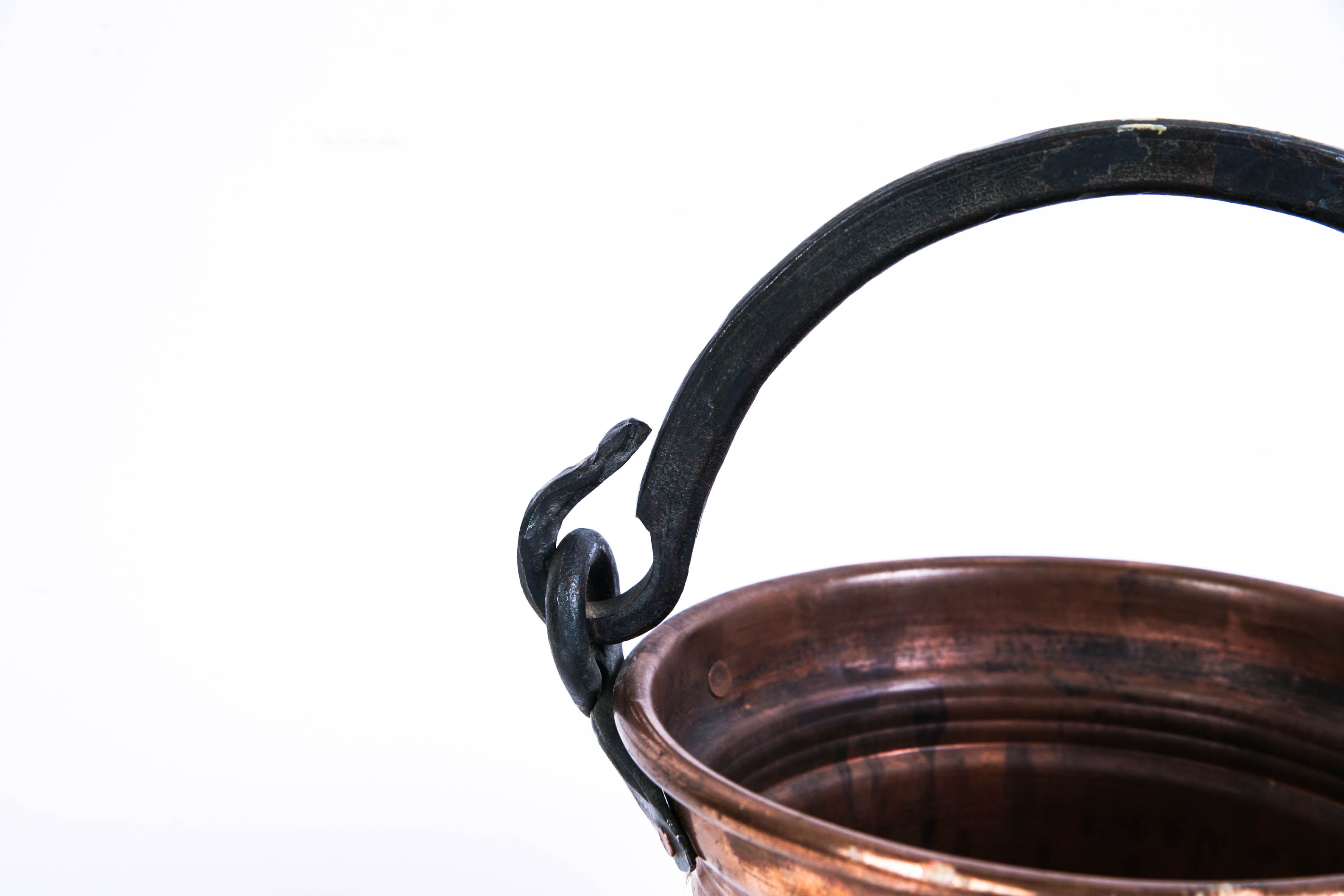 Hammered Copper Bucket
