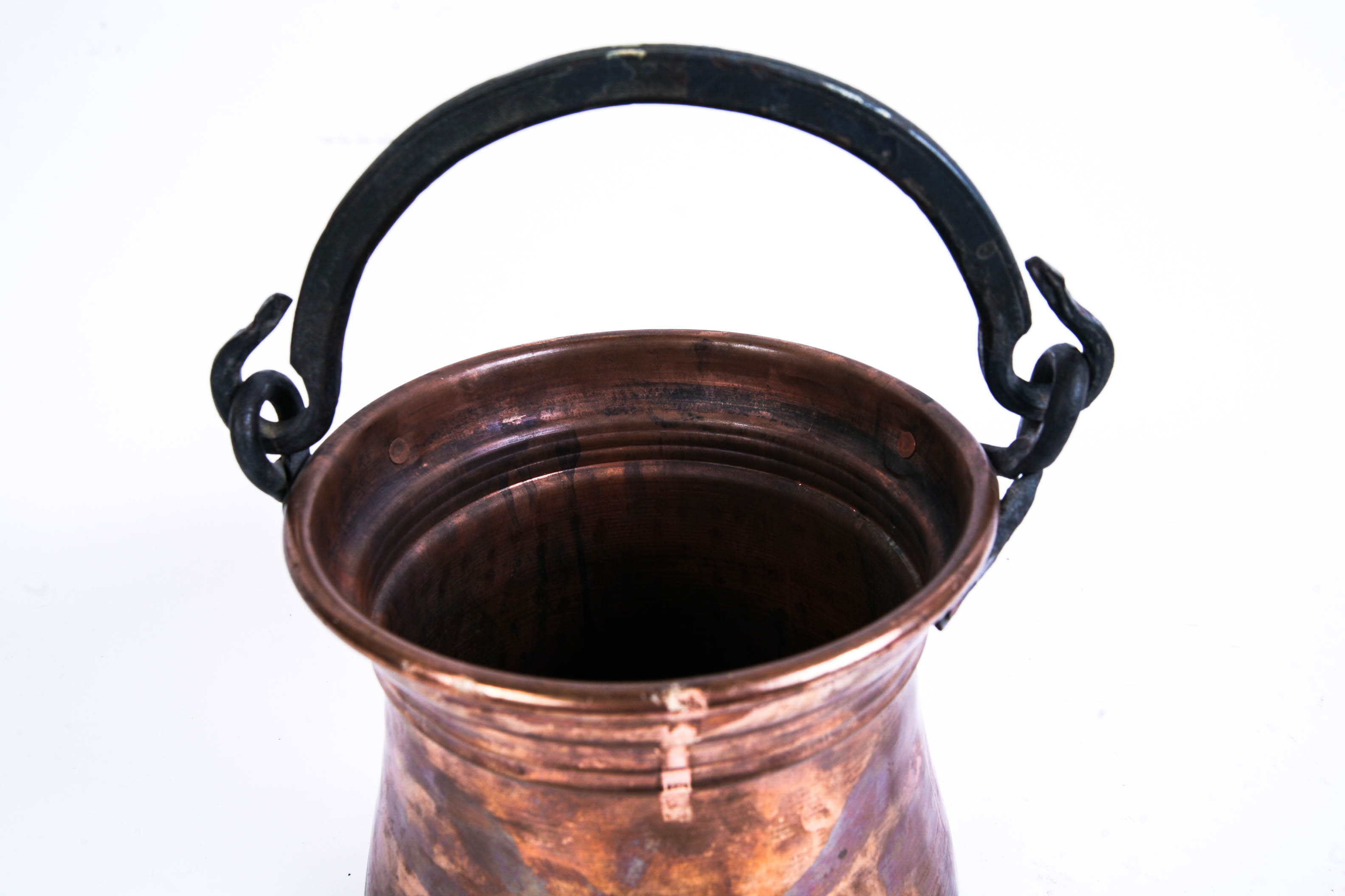 Hammered Copper Bucket