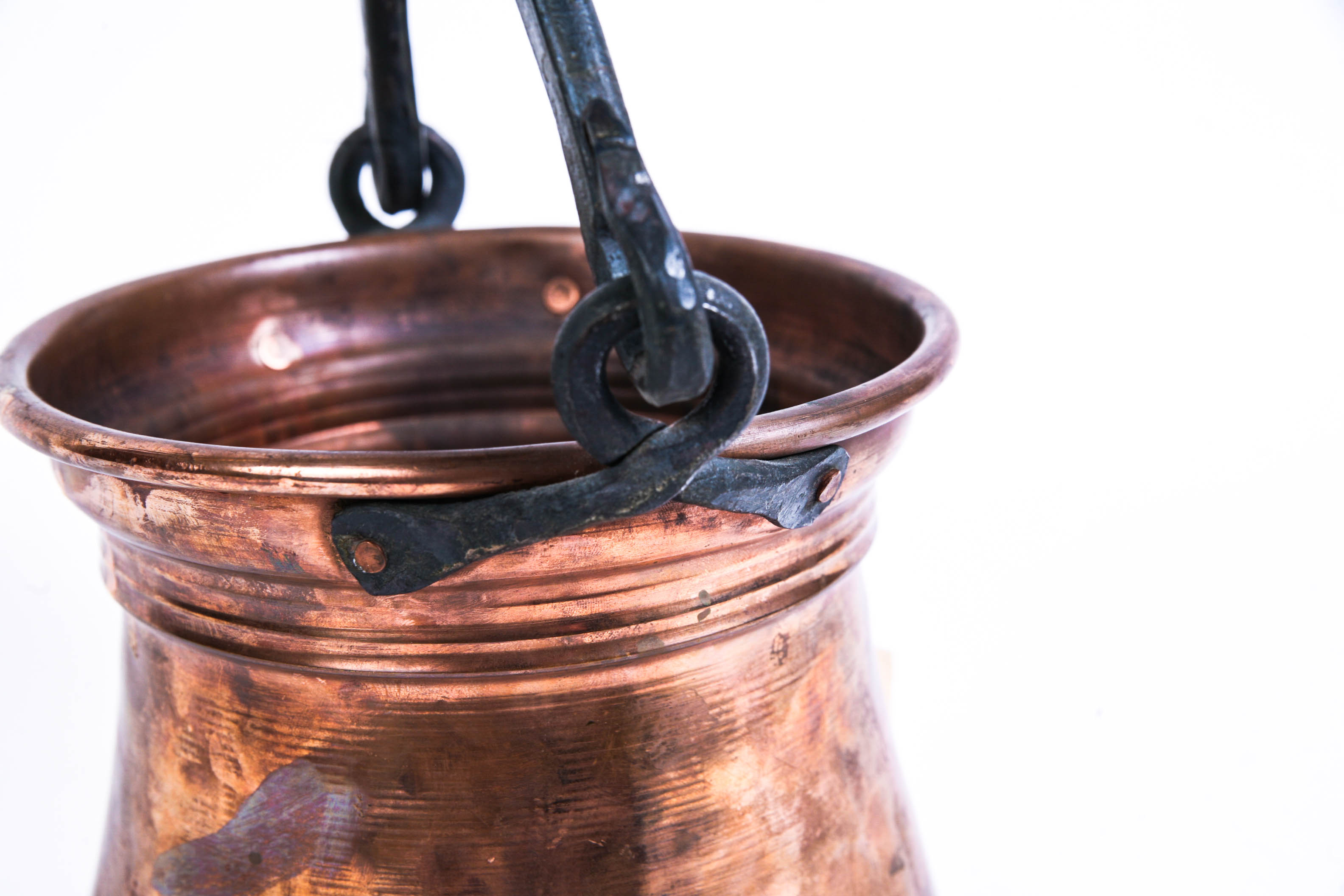 Hammered Copper Bucket