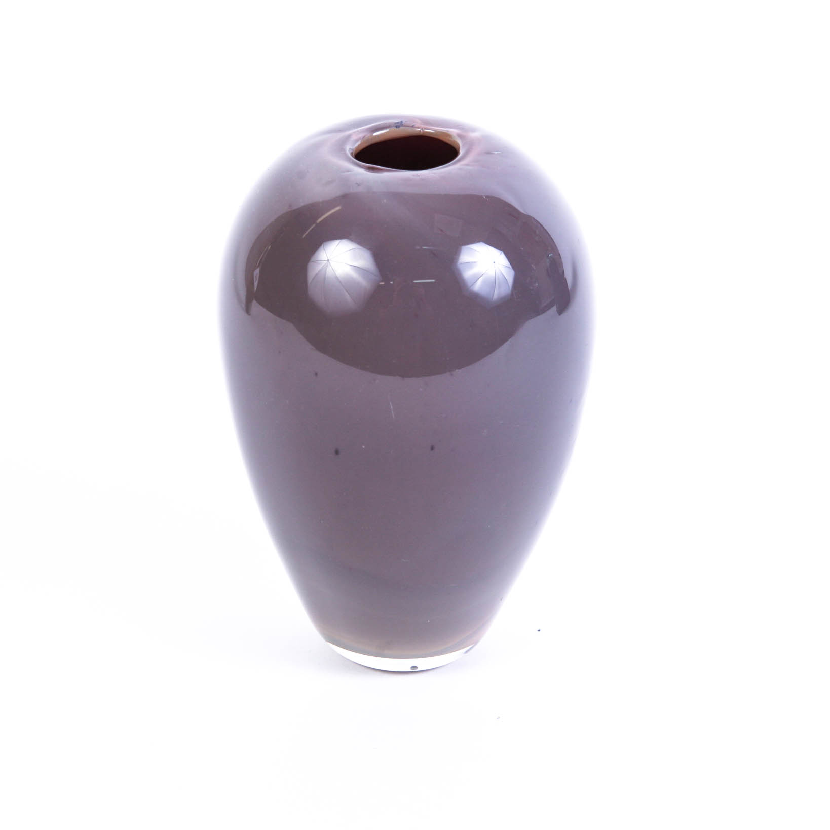 Signed Studio Artisan Mouth Blown Art Glass Vase