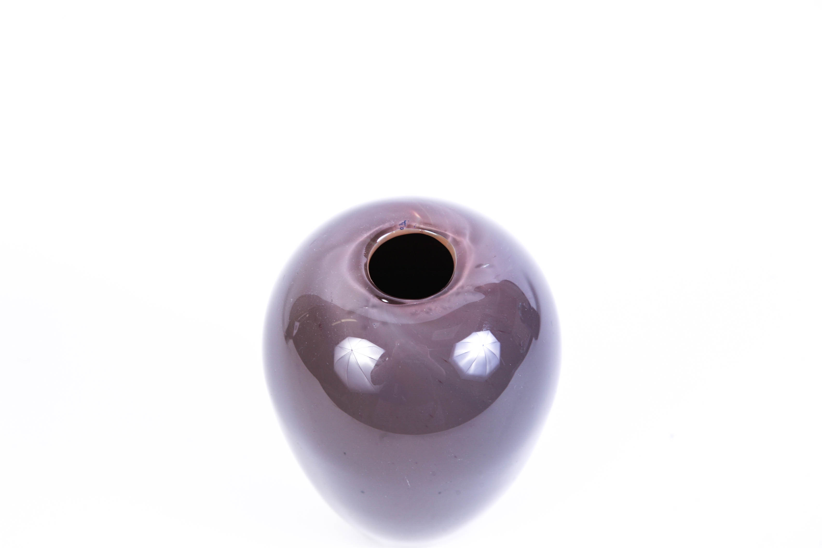 Signed Studio Artisan Mouth Blown Art Glass Vase