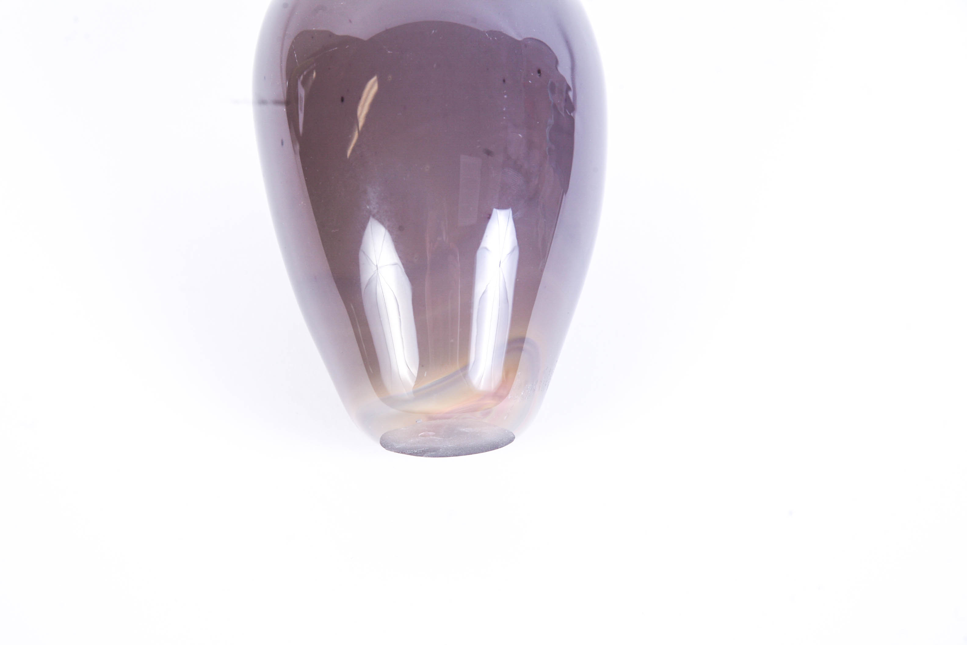 Signed Studio Artisan Mouth Blown Art Glass Vase