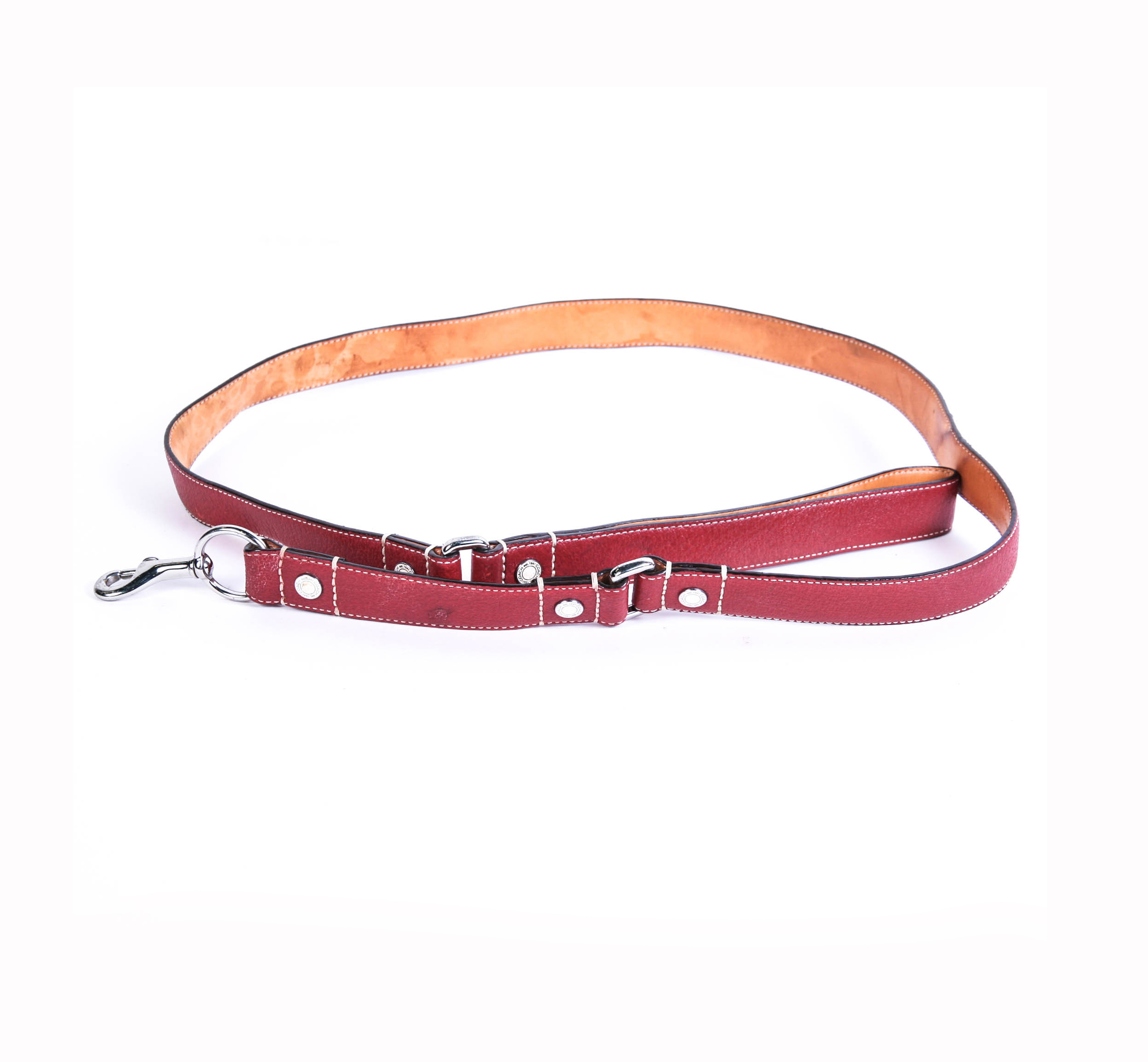 Coach Red Leather Dog Leash