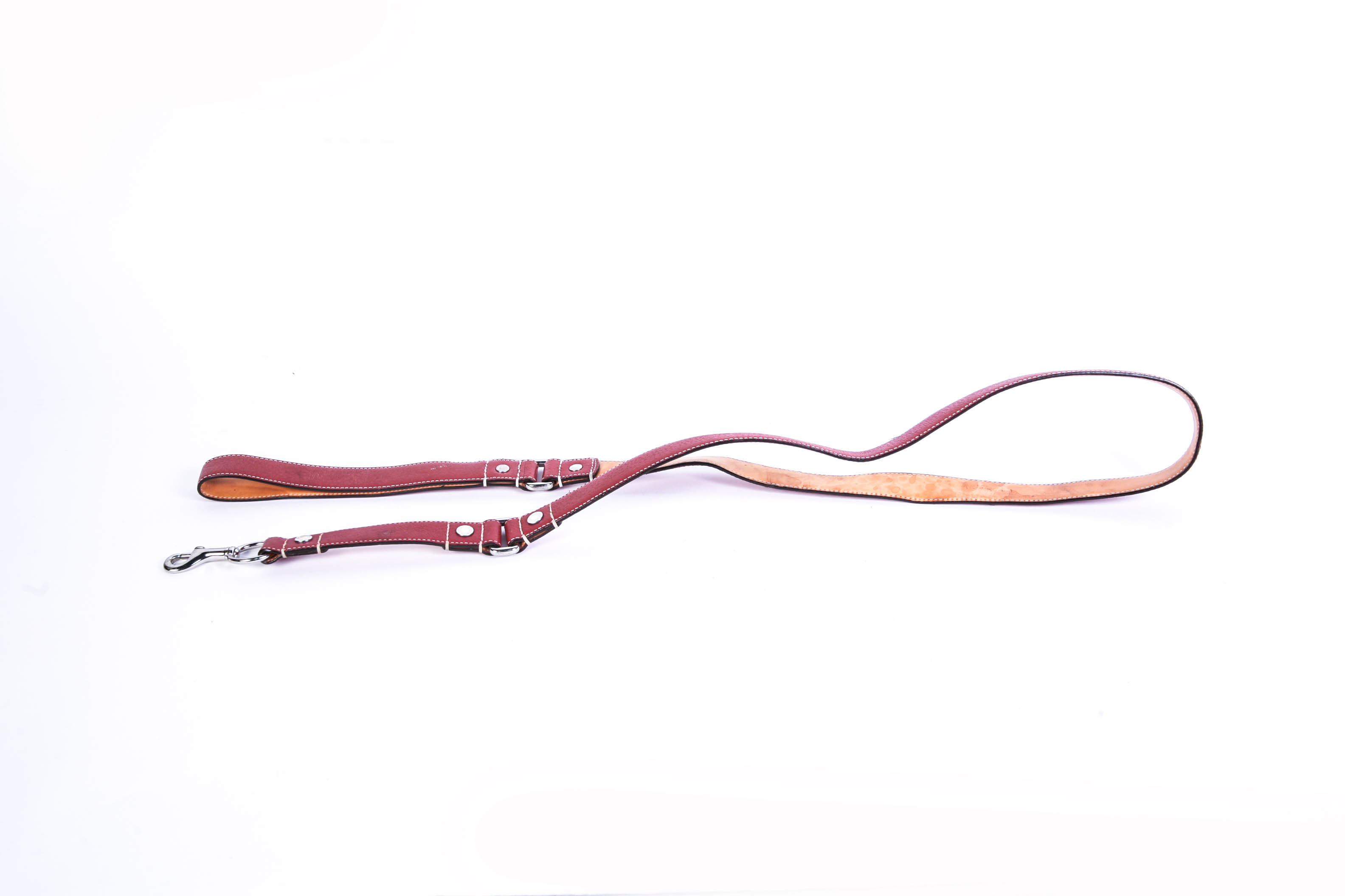 Coach Red Leather Dog Leash