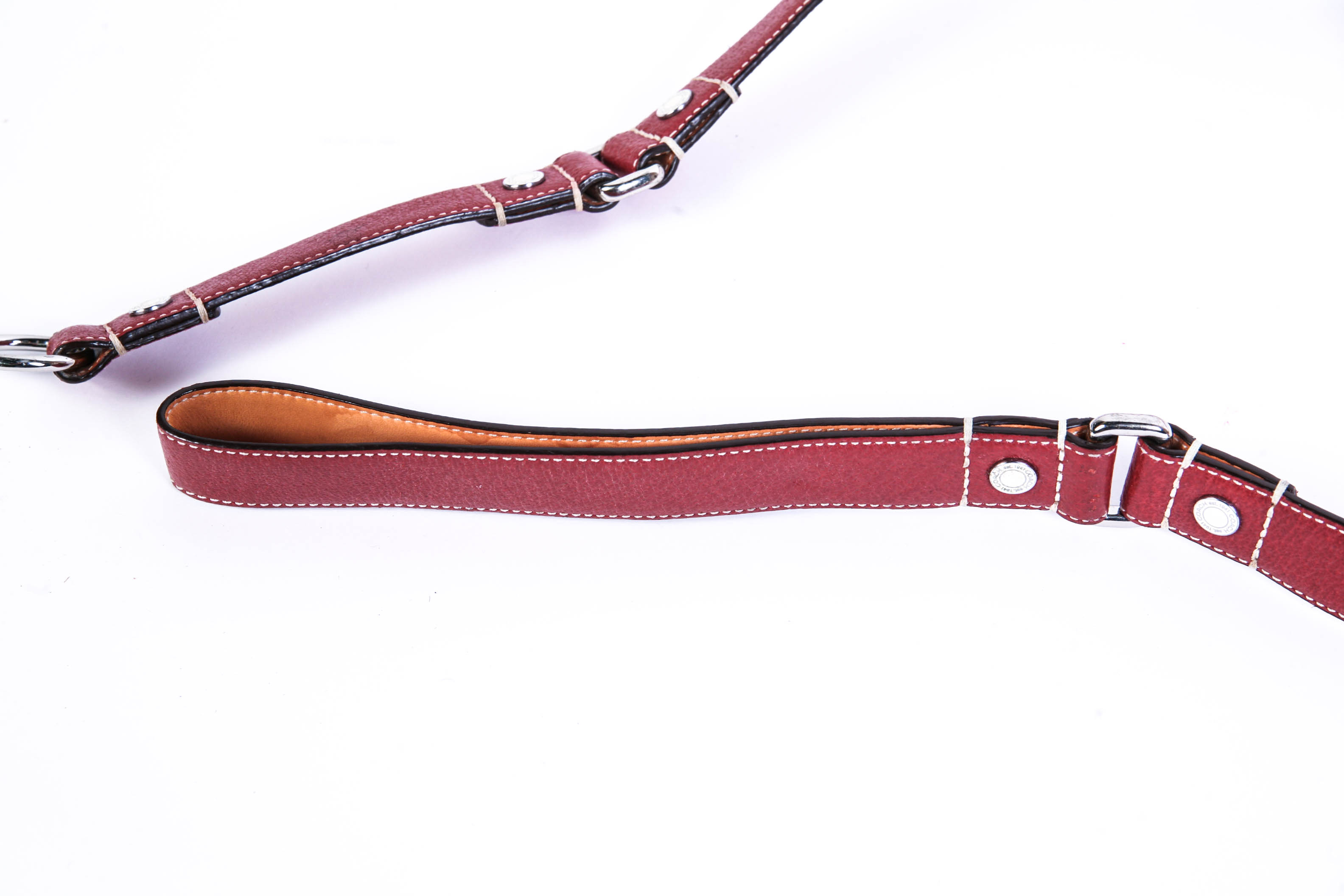 Coach Red Leather Dog Leash