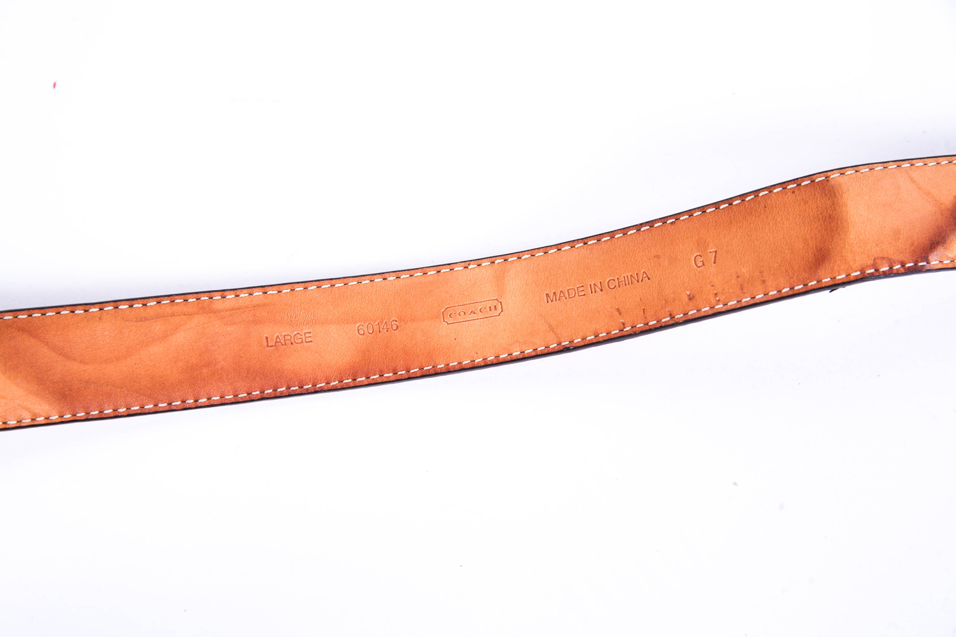 Coach Red Leather Dog Leash