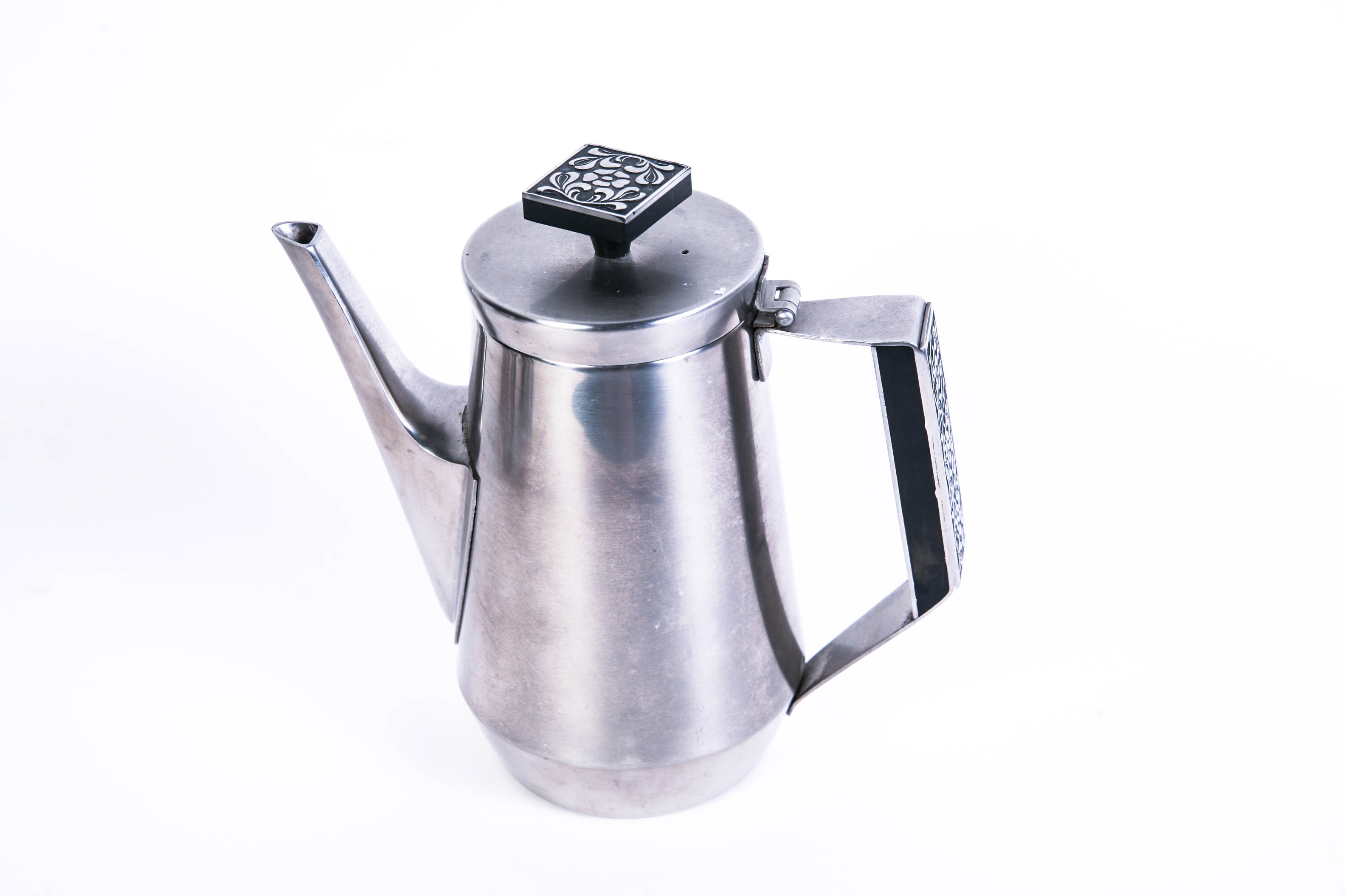 Three Piece Stainless Coffee Service by Stanley Roberts