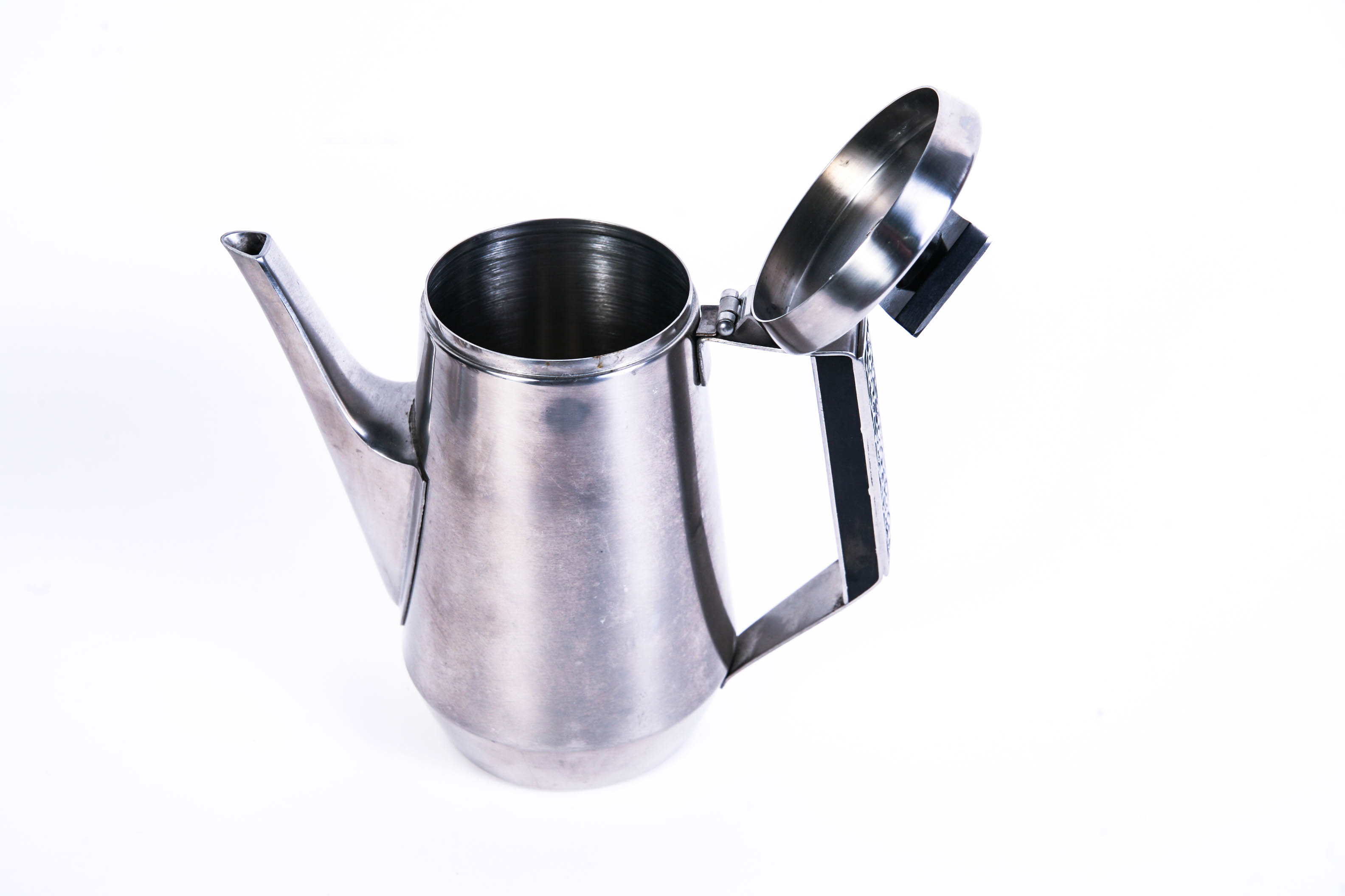 Three Piece Stainless Coffee Service by Stanley Roberts