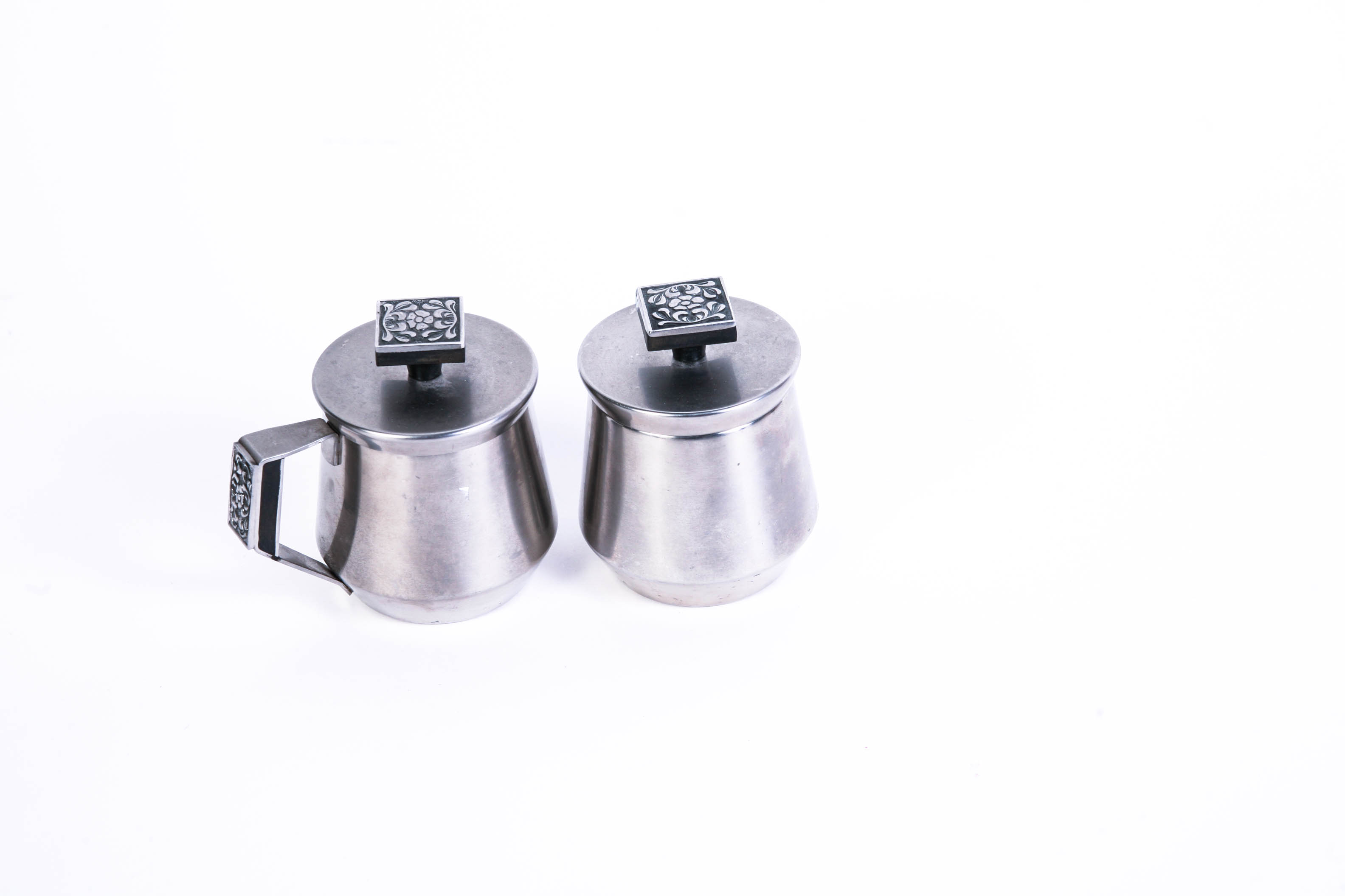 Three Piece Stainless Coffee Service by Stanley Roberts