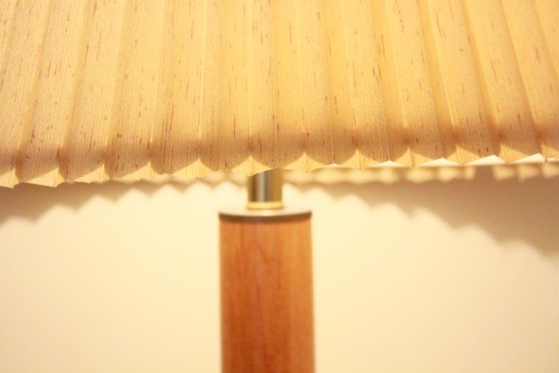 Modern Wood and Chrome Floor Lamp