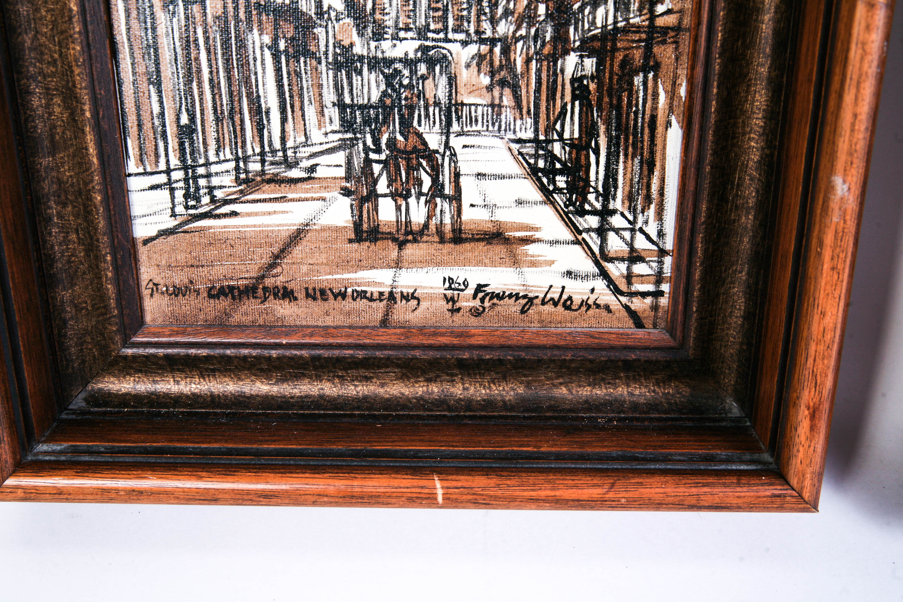 Pair of Franz Weiss Oil on Canvas New Orleans Landscapes