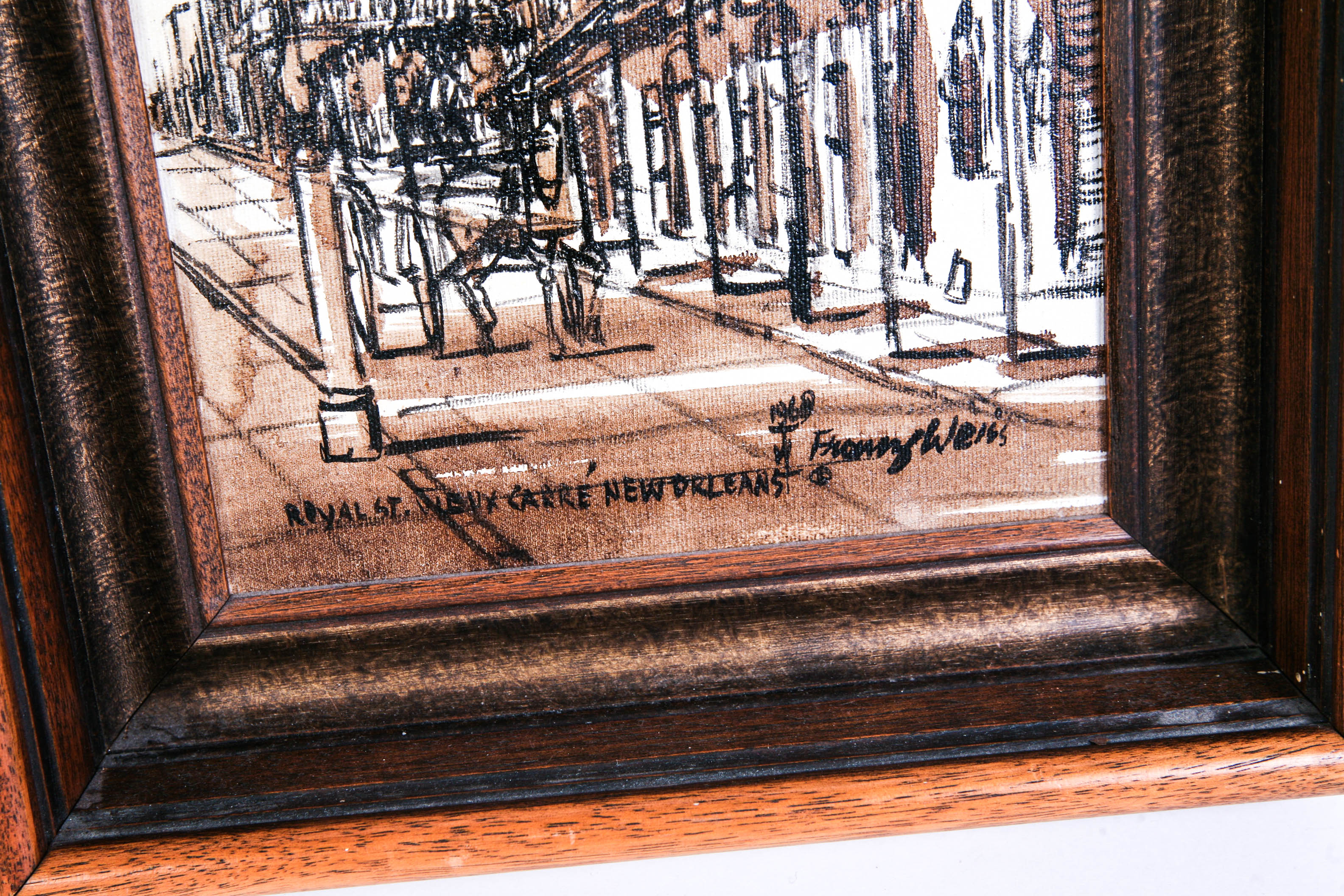 Pair of Franz Weiss Oil on Canvas New Orleans Landscapes