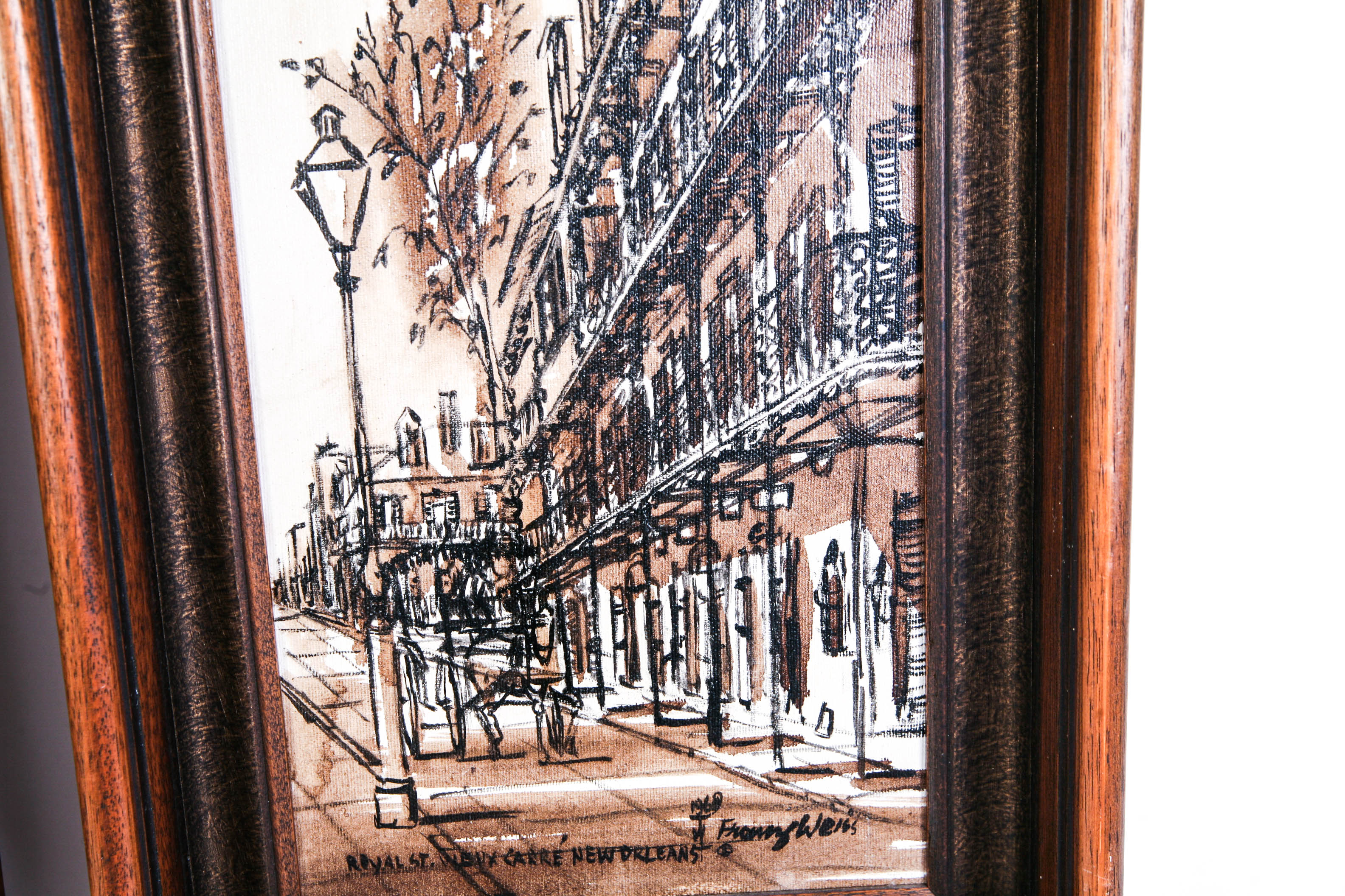 Pair of Franz Weiss Oil on Canvas New Orleans Landscapes