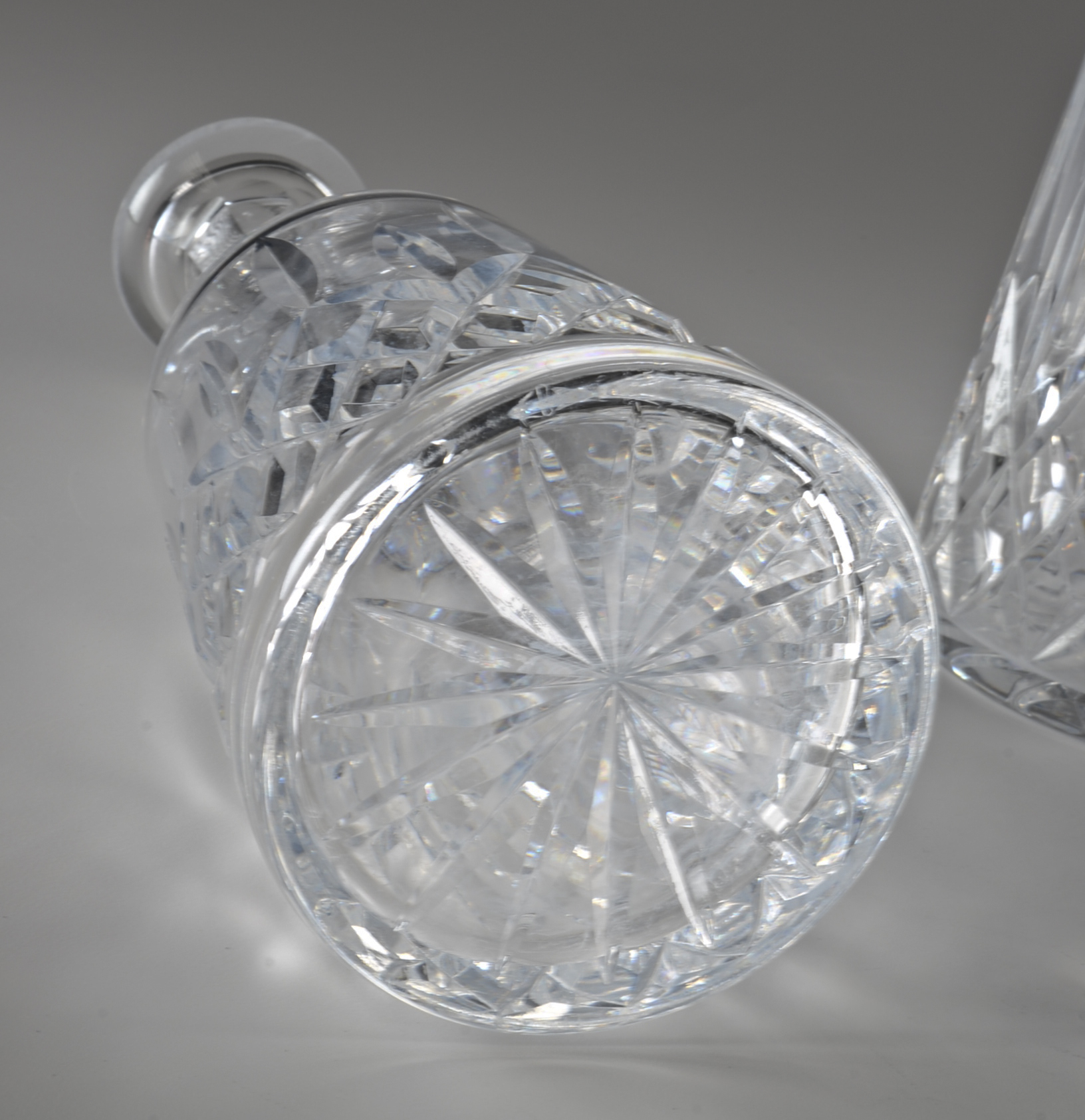 Pair of Waterford Crystal "Lismore" Wine Decanters