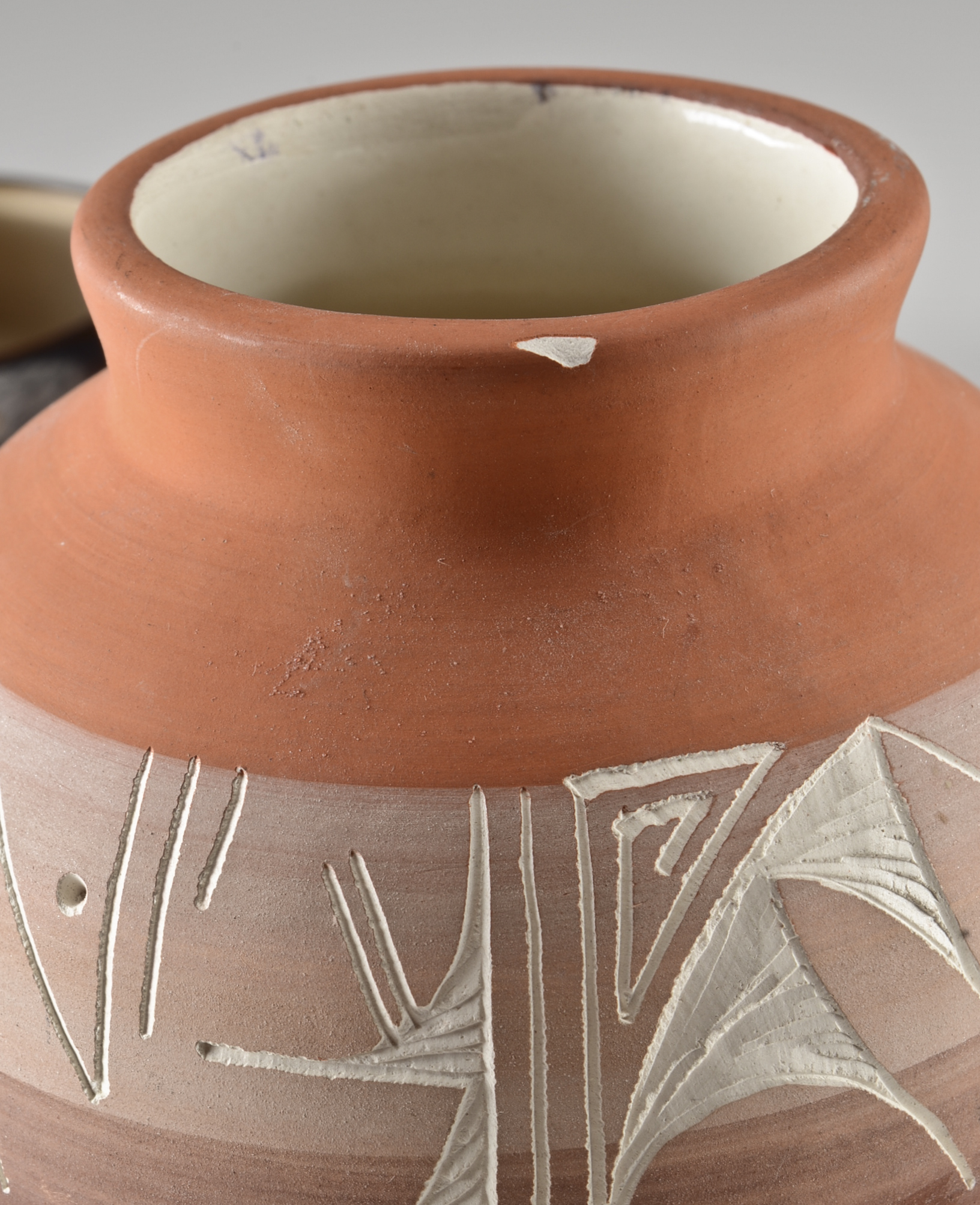 Pair of Native American Pottery and Black Sculpture