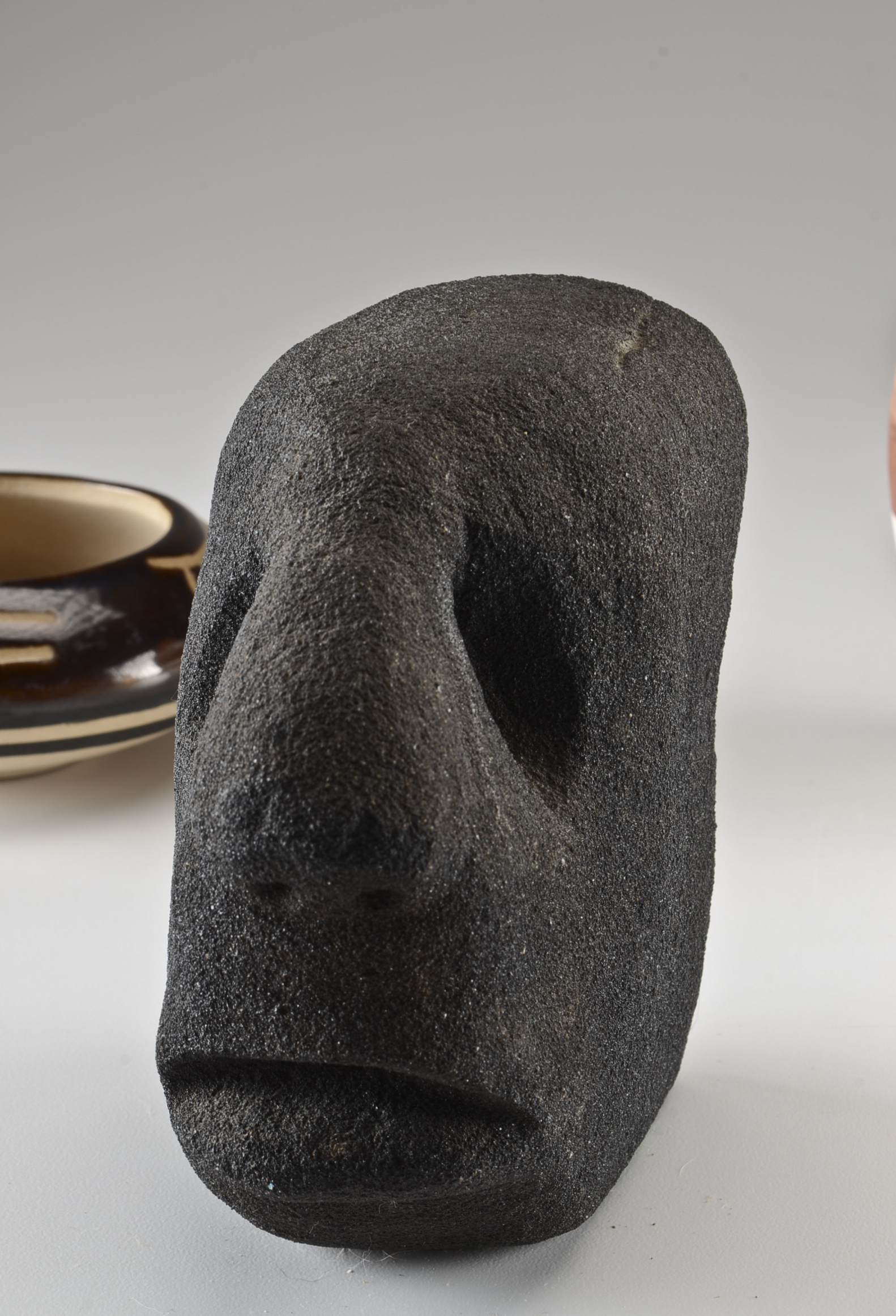 Pair of Native American Pottery and Black Sculpture