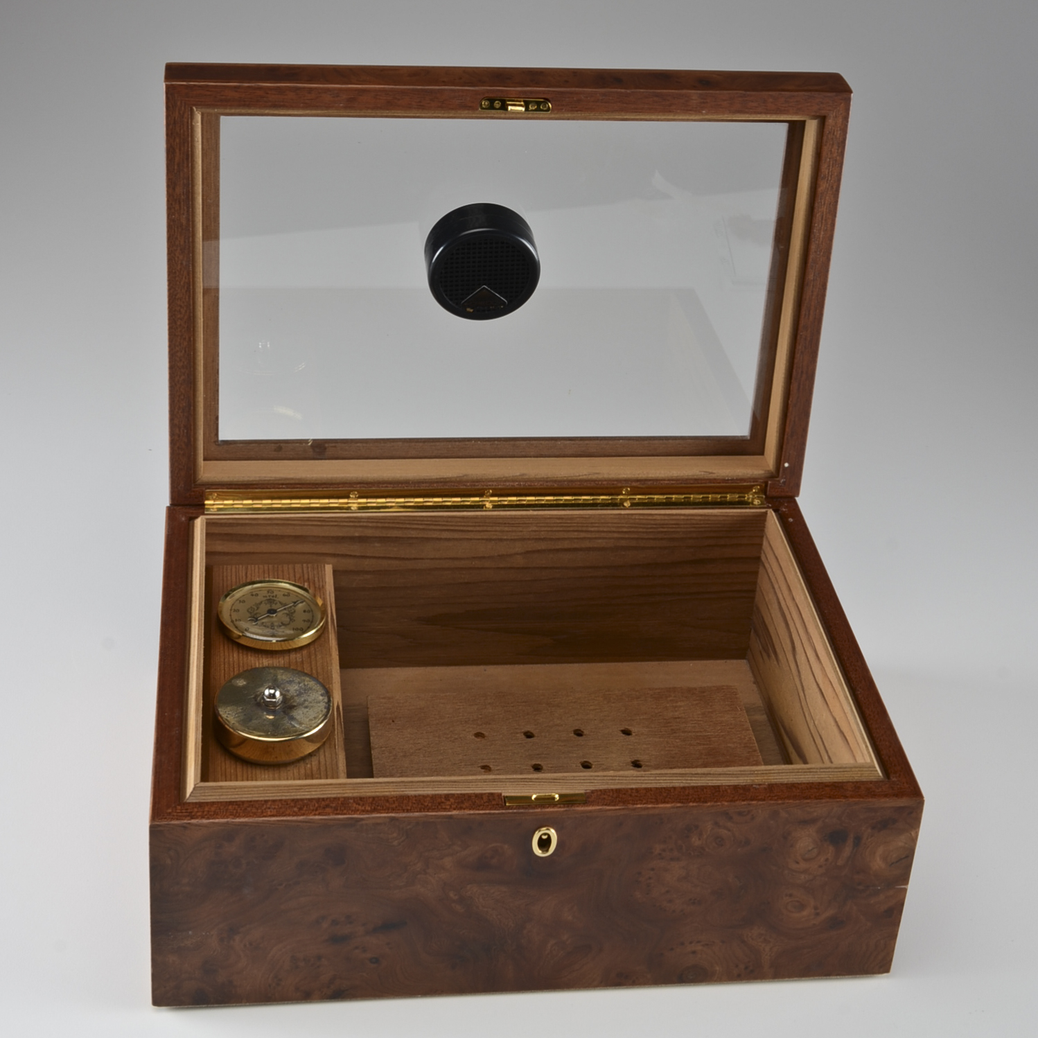 Credo Italian Burled Elm Wooden Humidor