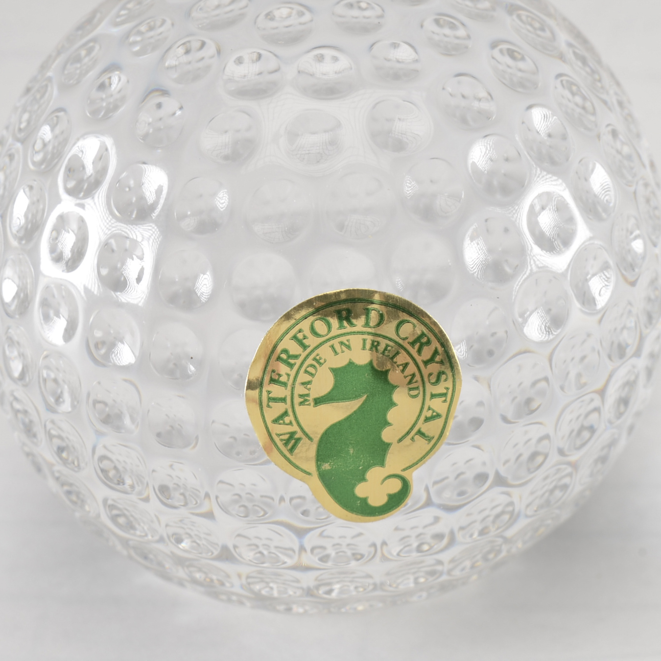 Waterford Crystal Golf Ball Paperweight
