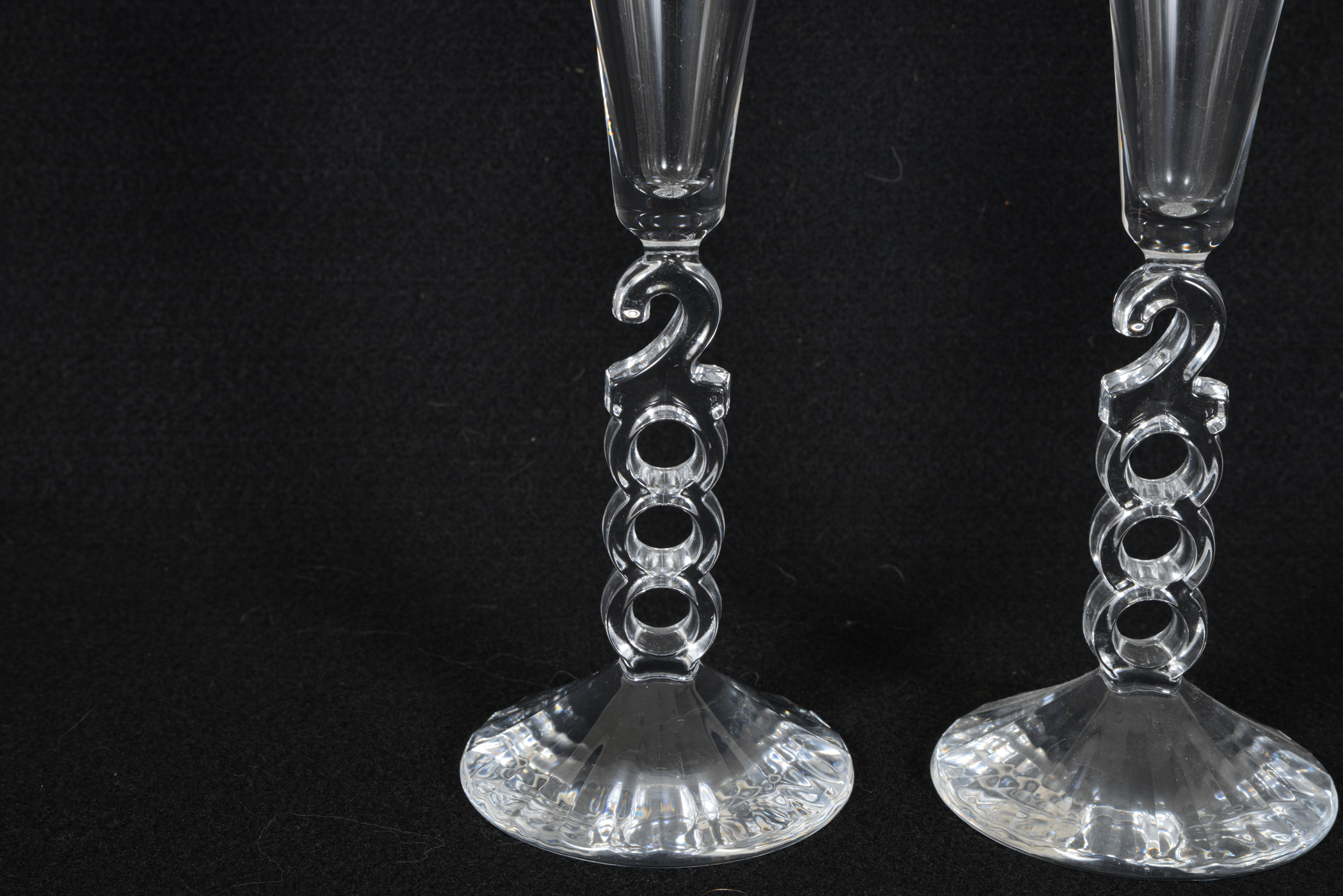 Crystal Millenium Champagne Flutes