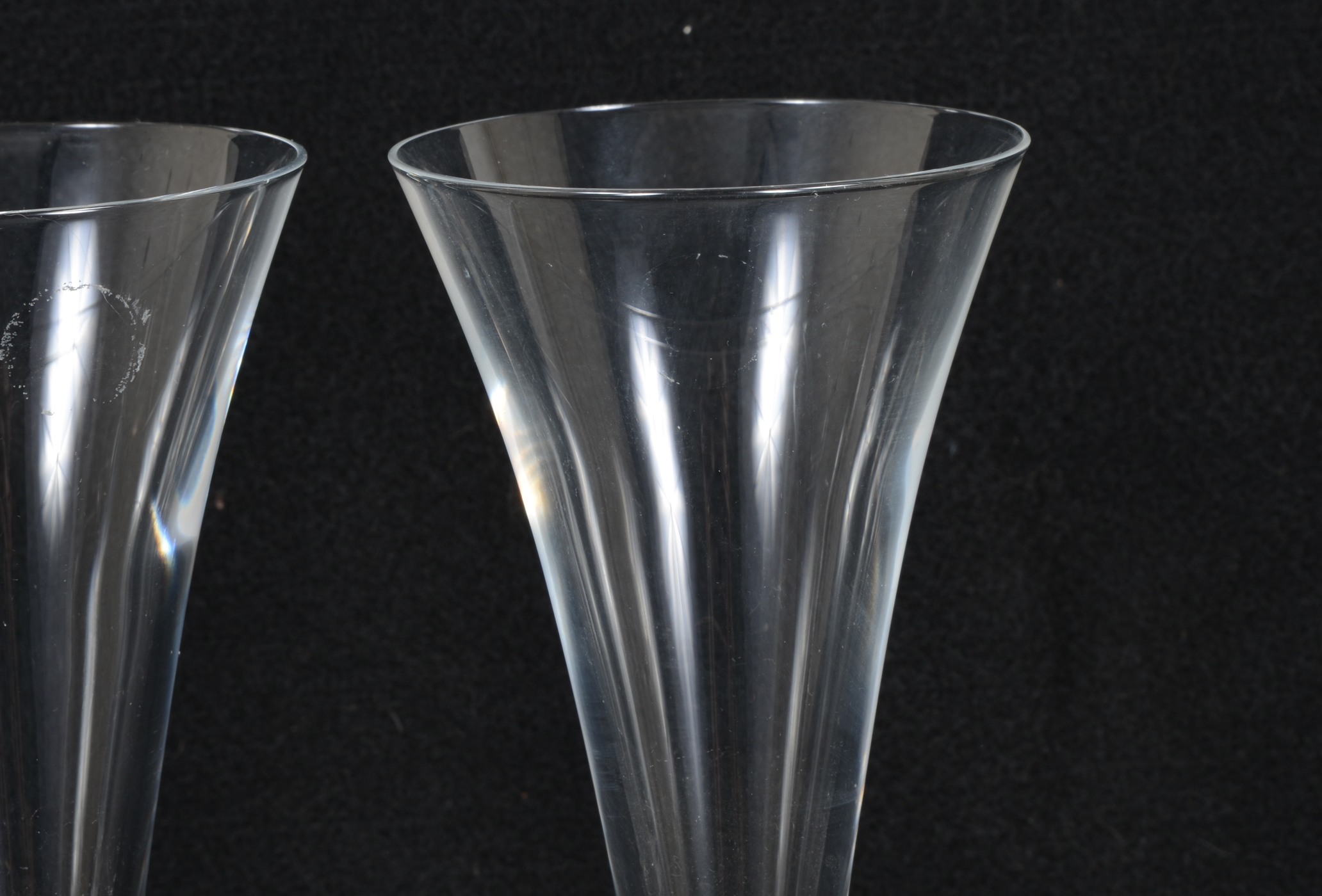 Crystal Millenium Champagne Flutes