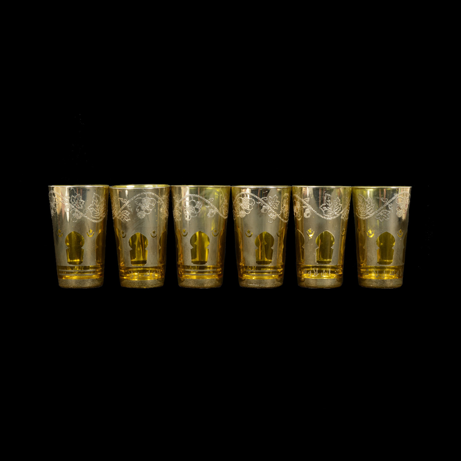 Vintage Set Gold Tone Glasses