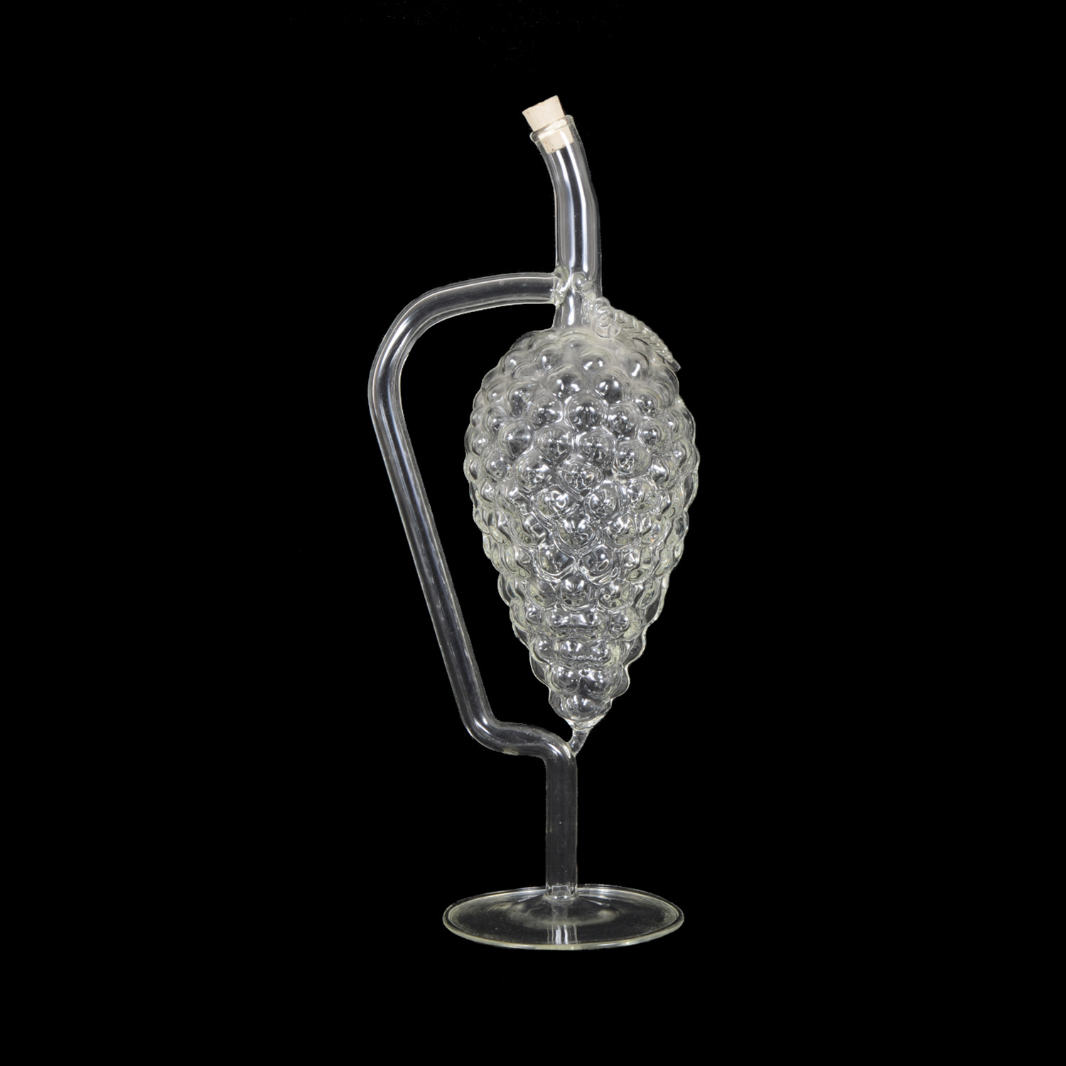 Blown Glass Grape Shaped Decanter