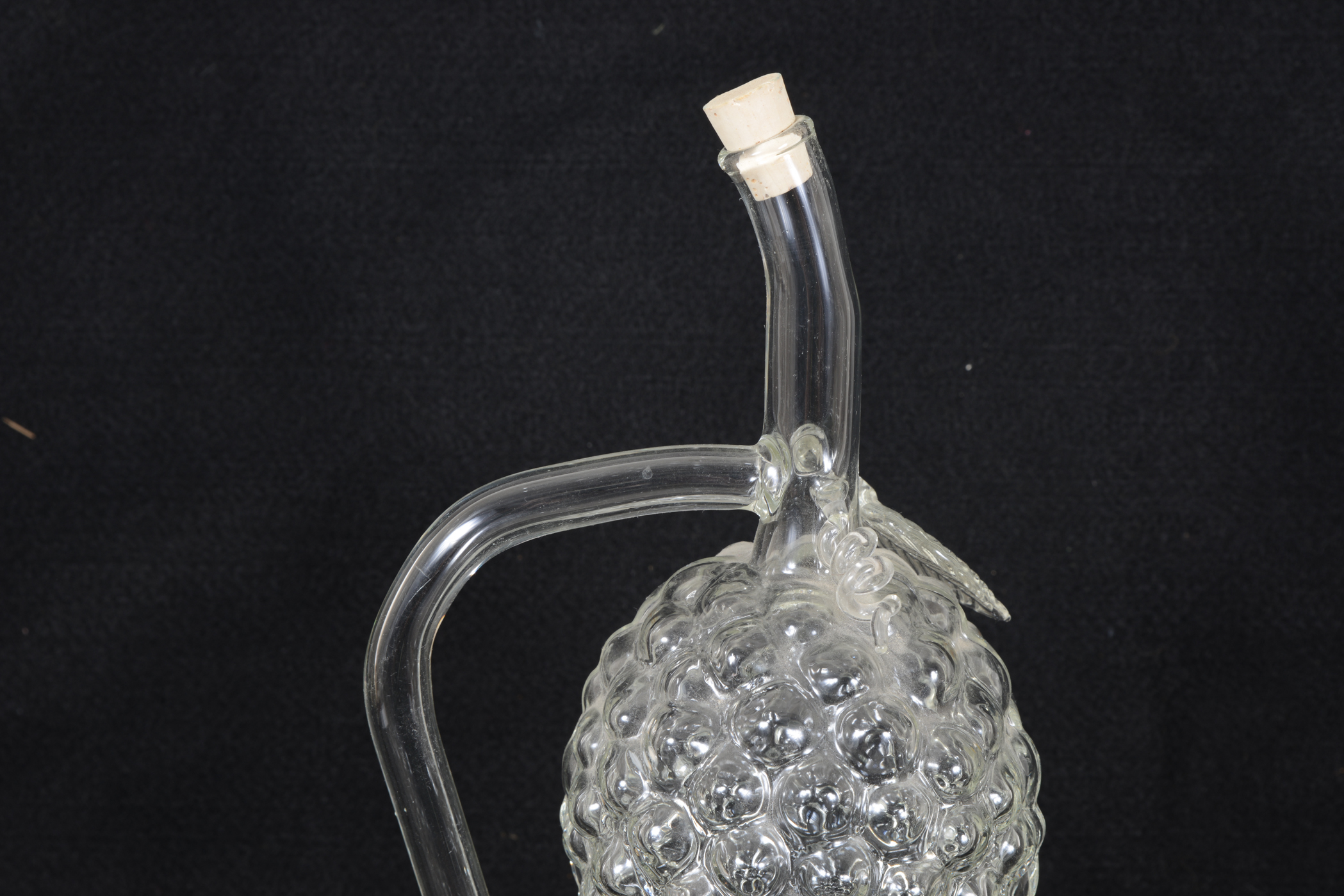 Blown Glass Grape Shaped Decanter