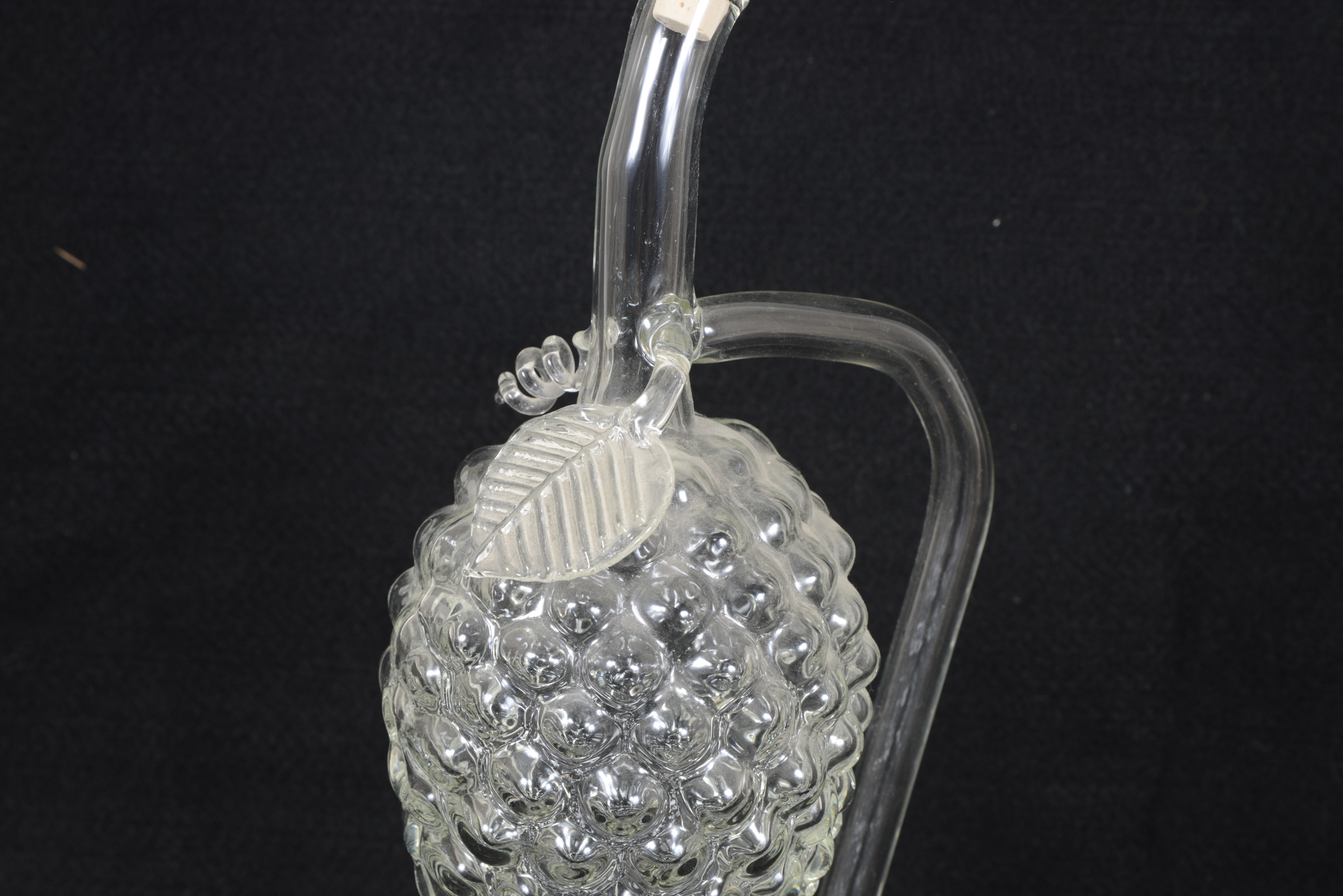 Blown Glass Grape Shaped Decanter