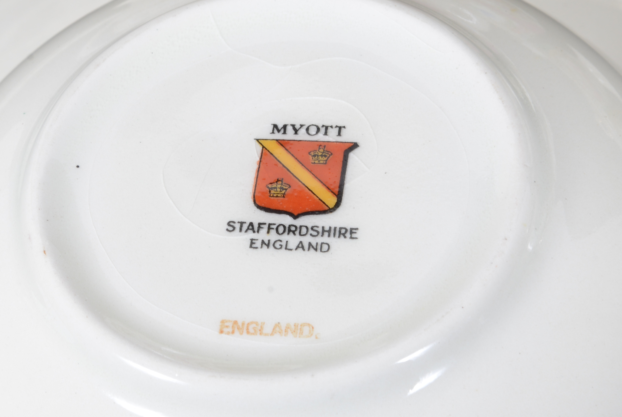 "Bouquet Green" Myott Staffordshire Service Set