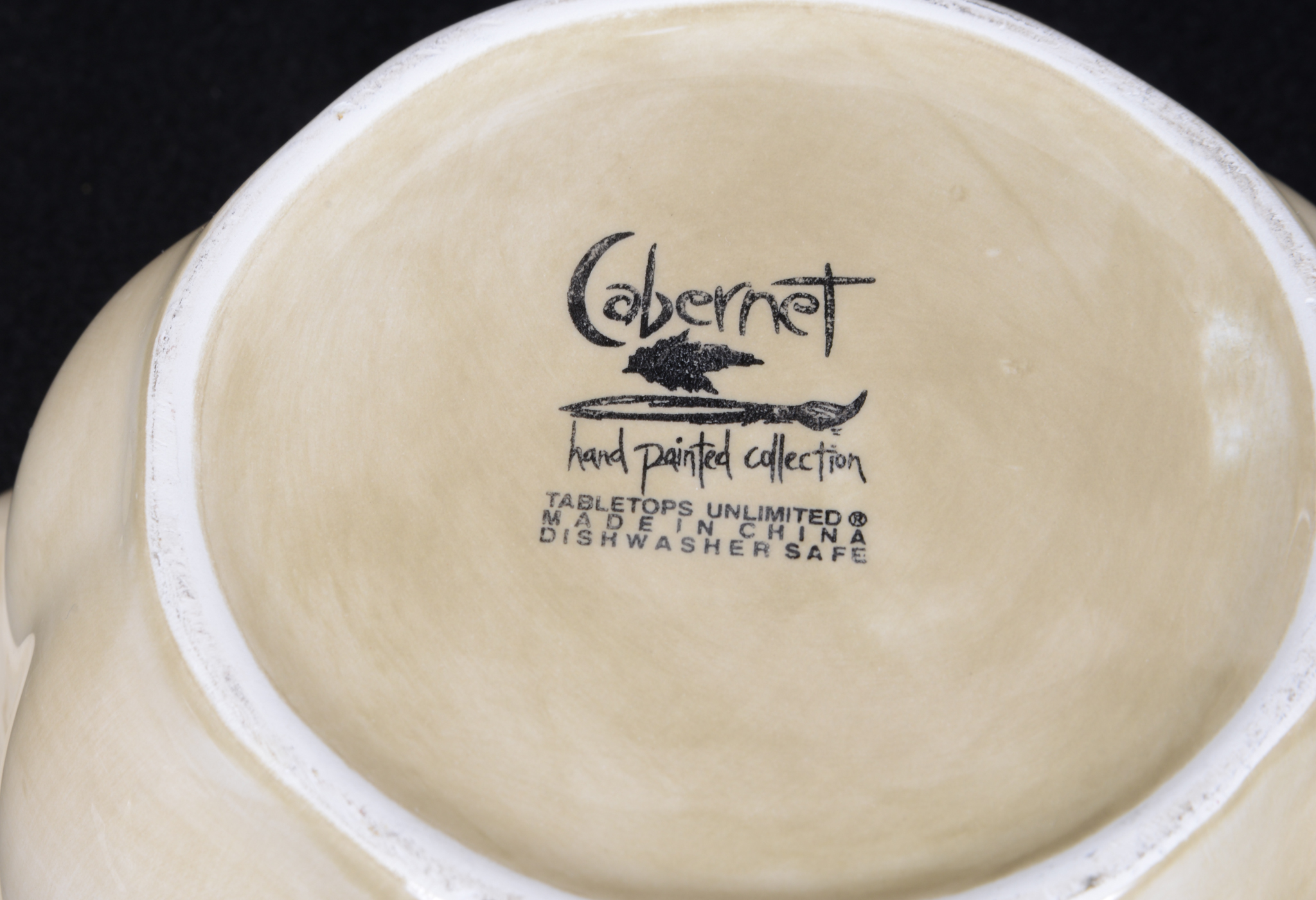 Hand-Painted "Cabernet" Serving Set