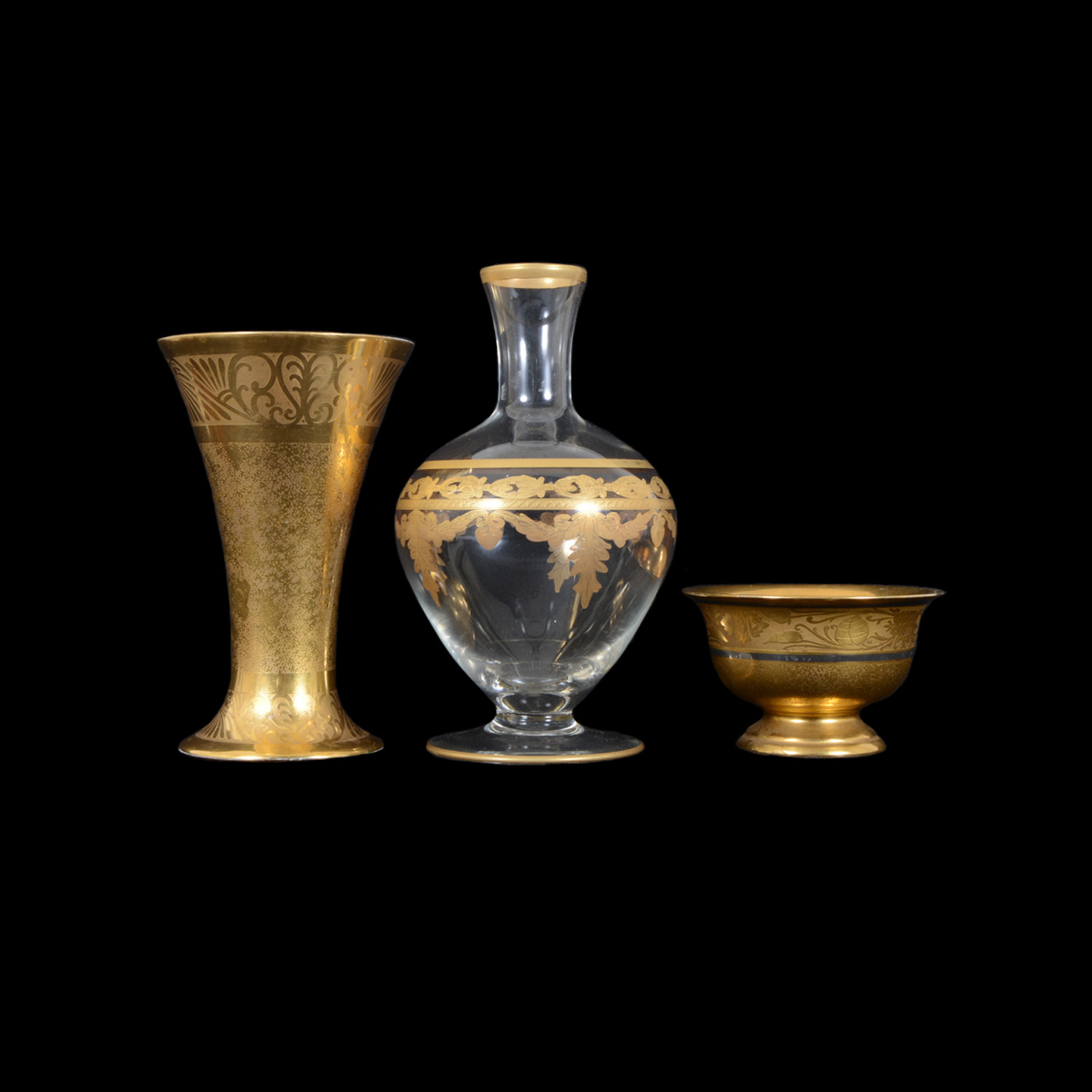 Trio of Hand-Painted Pickard China