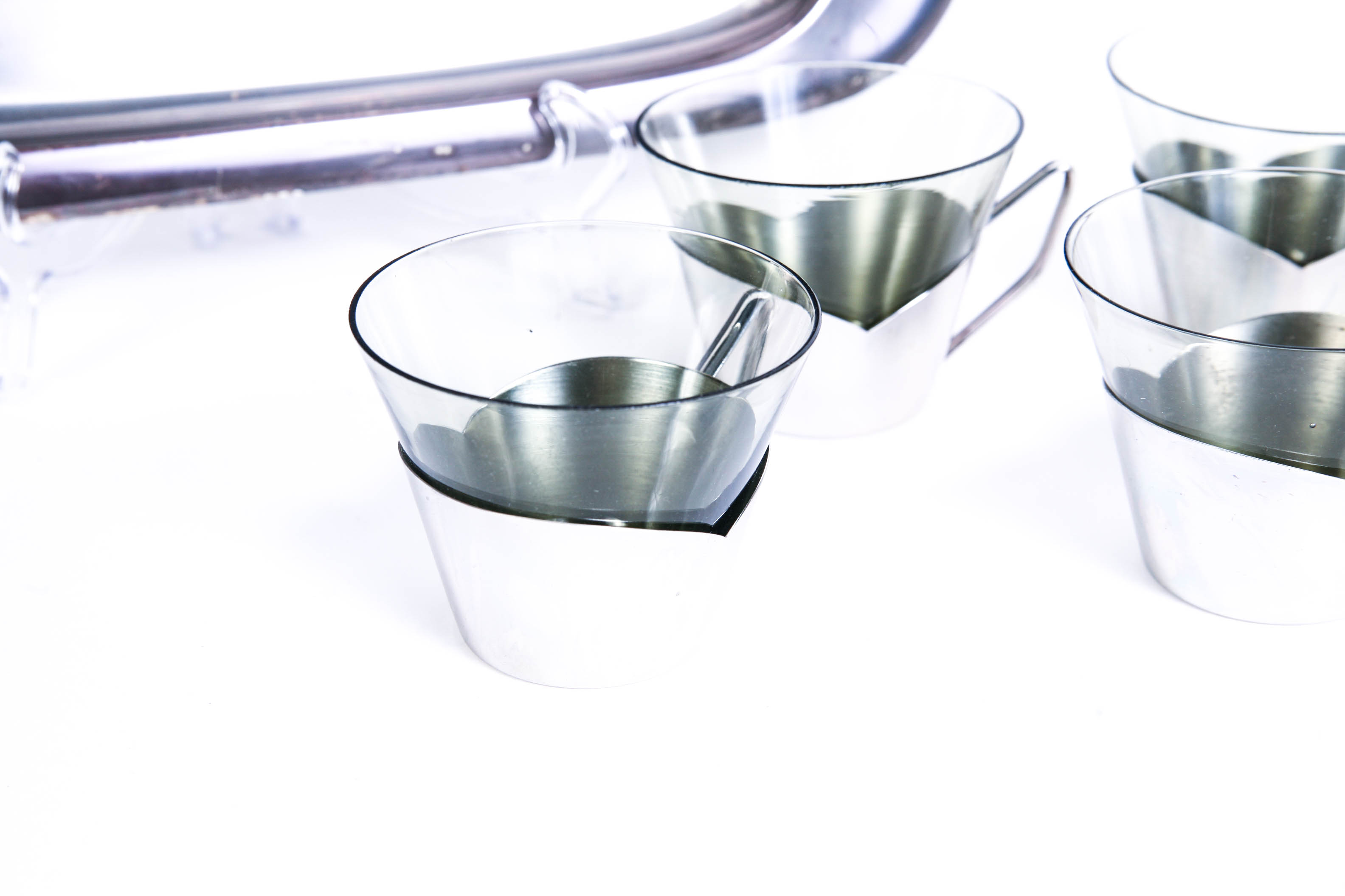 Mid Century Modern Wolff Silver Plate Espresso Service