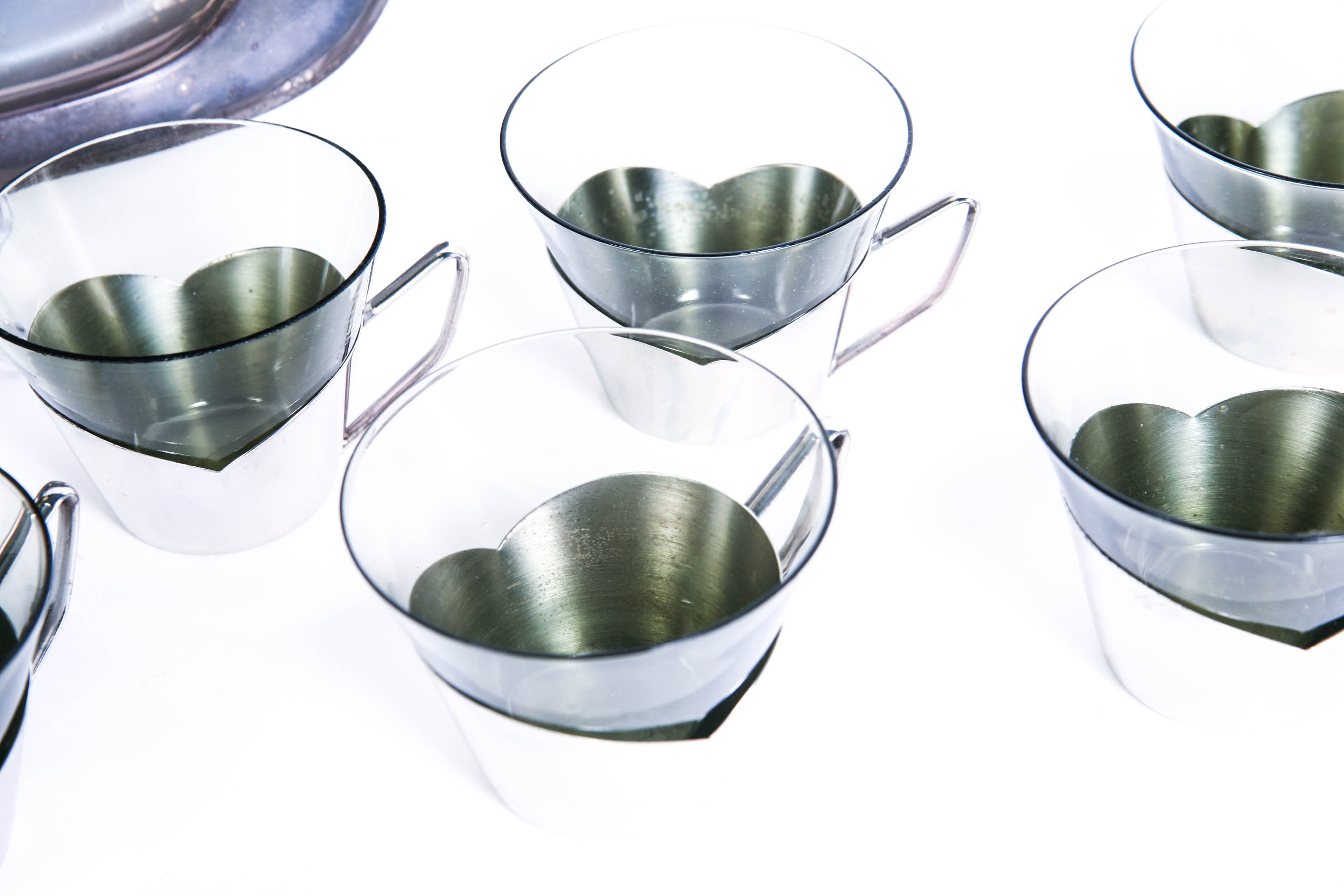 Mid Century Modern Wolff Silver Plate Espresso Service