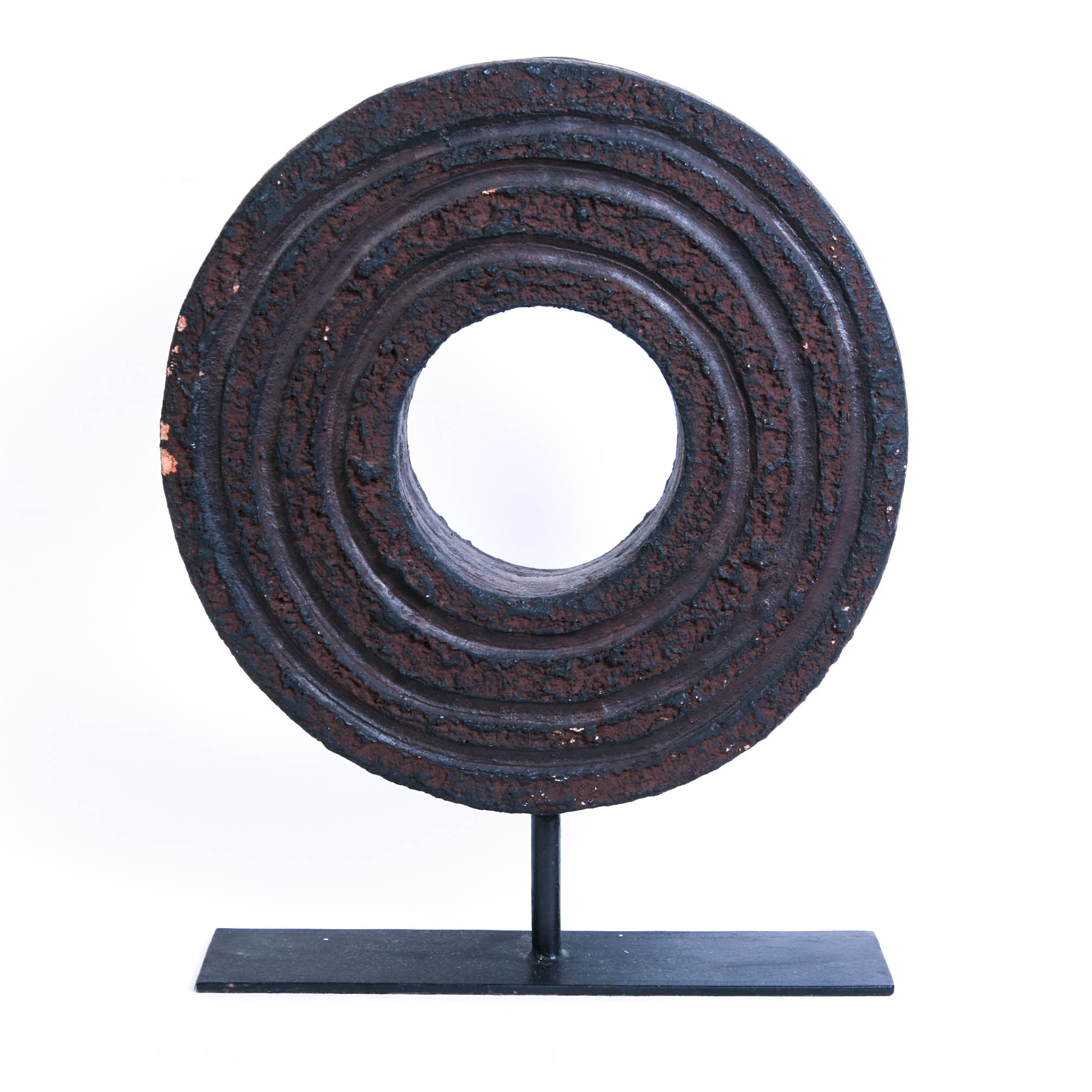 Heavy Modern Terracotta Pottery Sculpture