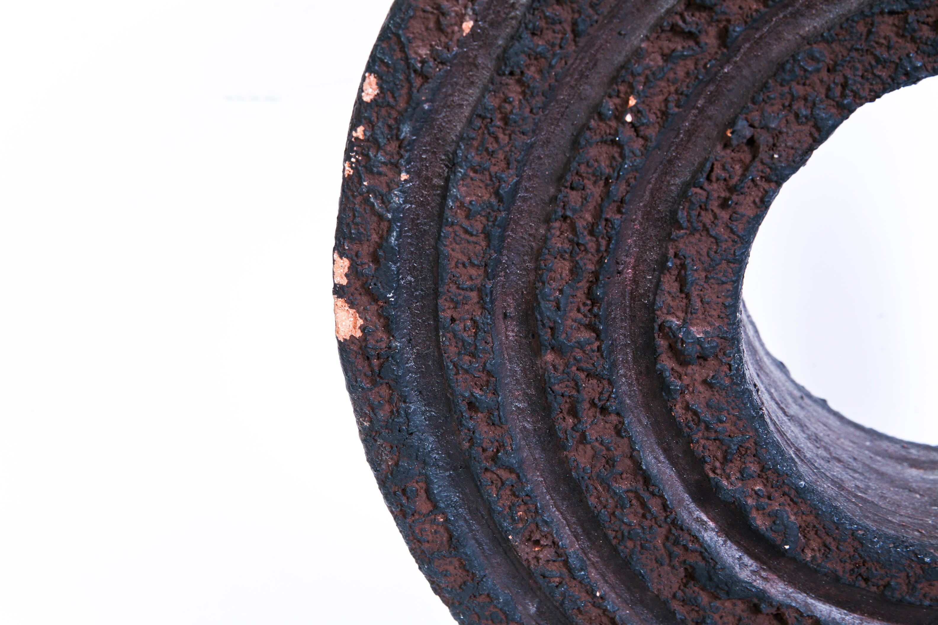 Heavy Modern Terracotta Pottery Sculpture