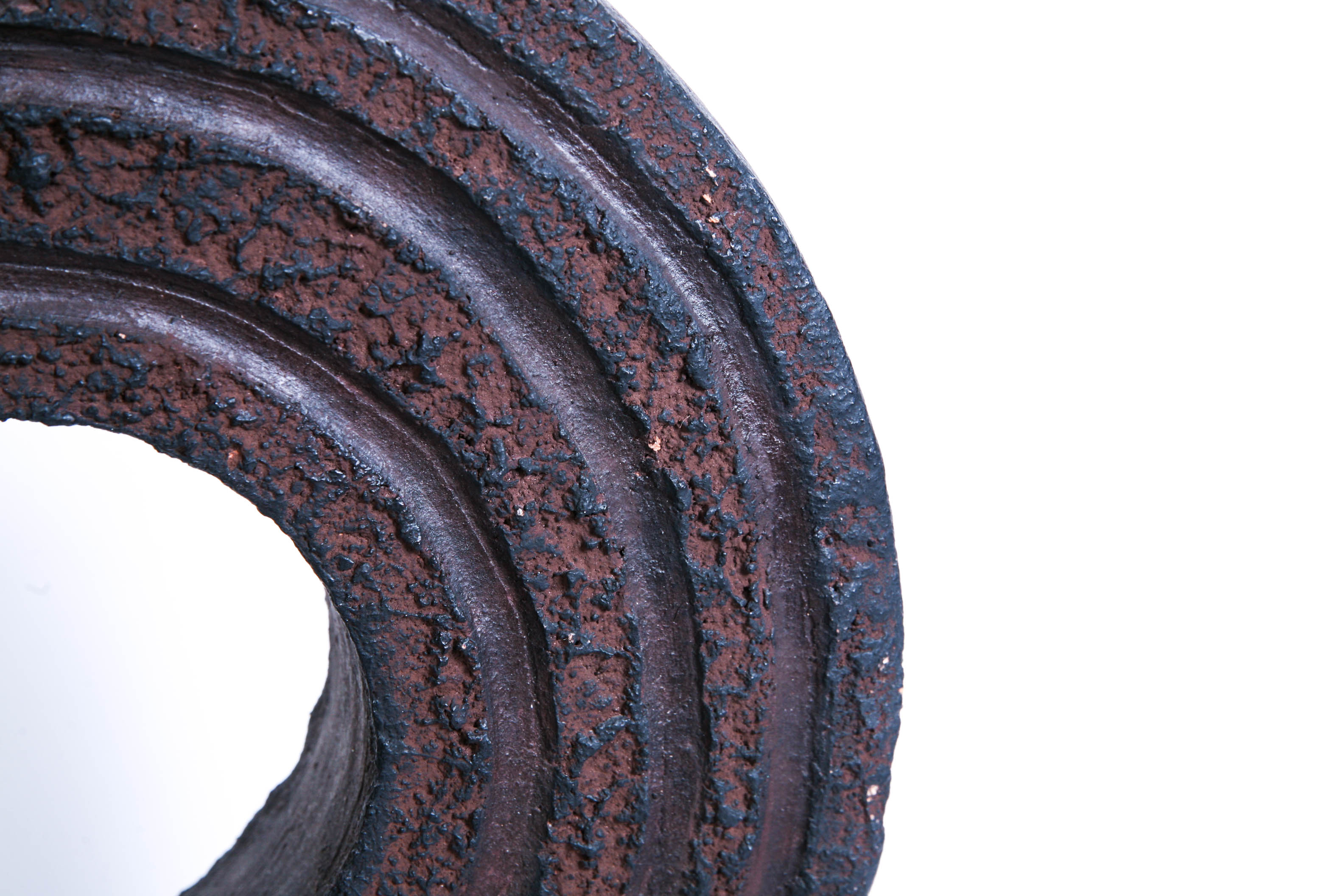 Heavy Modern Terracotta Pottery Sculpture