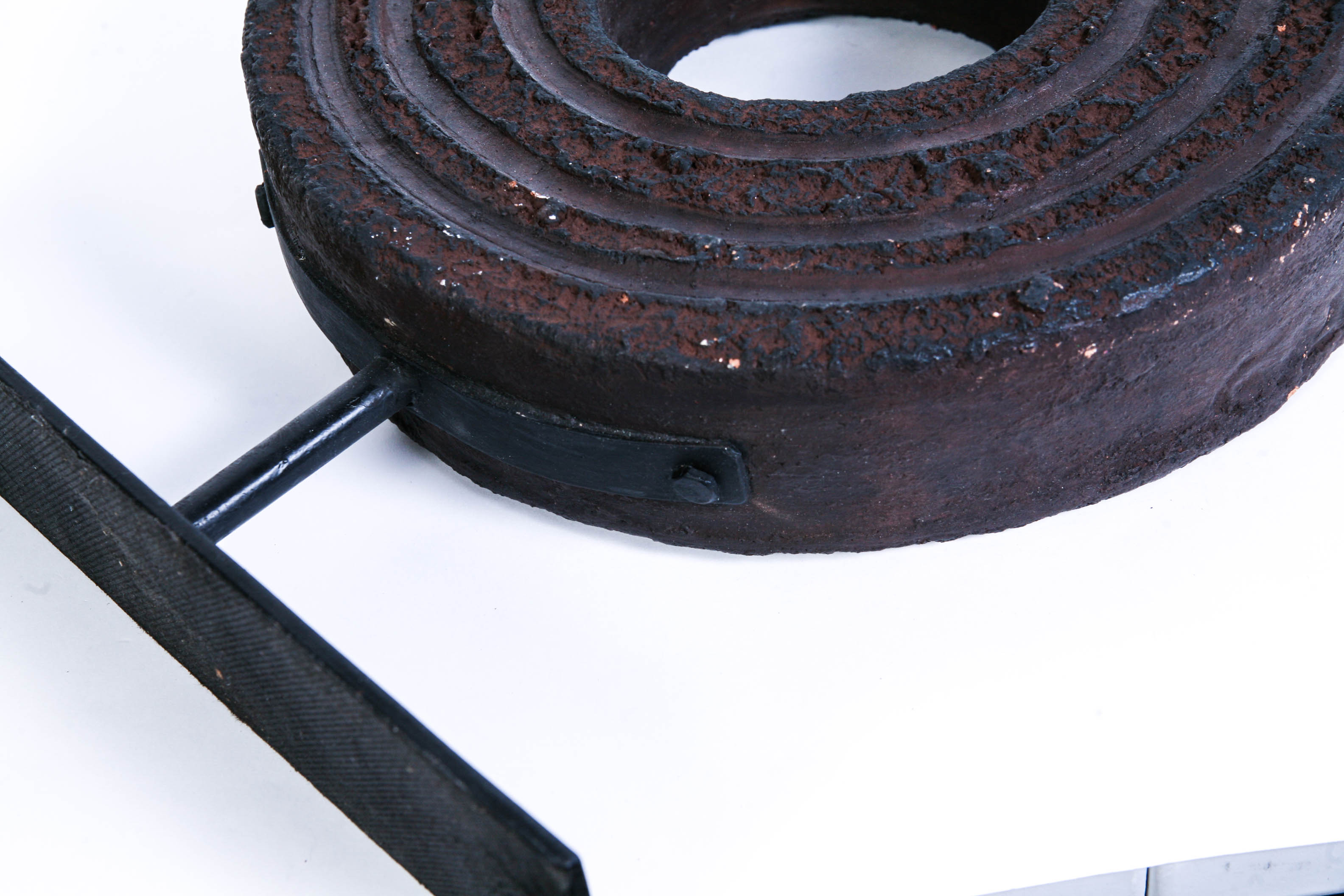 Heavy Modern Terracotta Pottery Sculpture