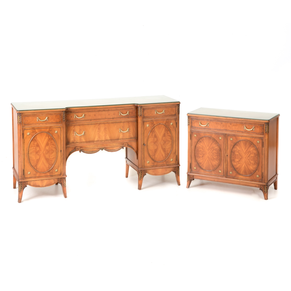 Neoclassical Sideboard and Cabinet