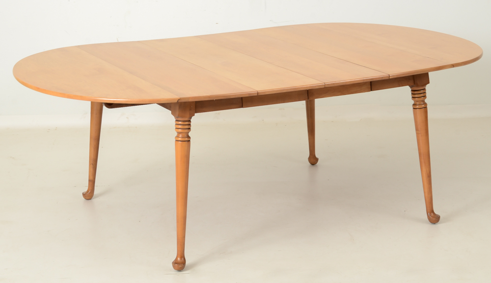 Conant Ball Maple Wood Dining Room Table with Chairs