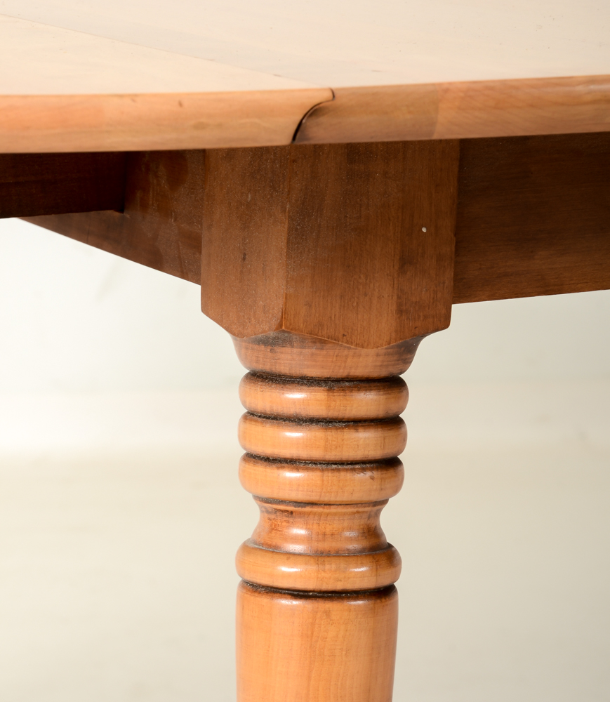 Conant Ball Maple Wood Dining Room Table with Chairs