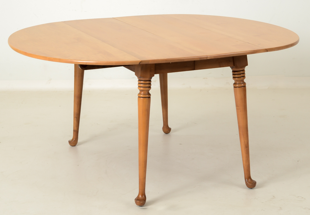 Conant Ball Maple Wood Dining Room Table with Chairs