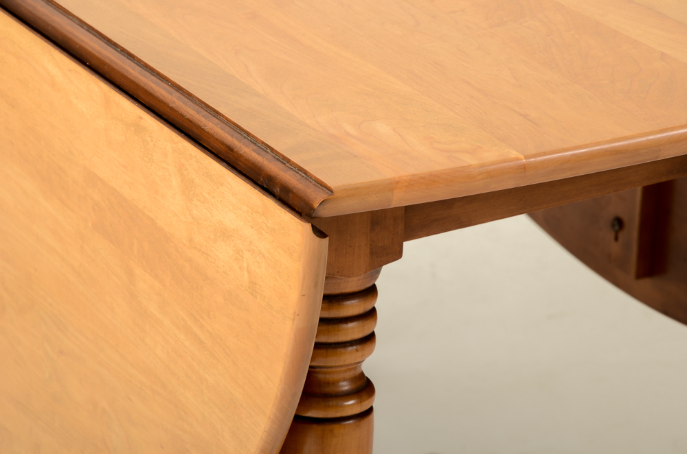 Conant Ball Maple Wood Dining Room Table with Chairs