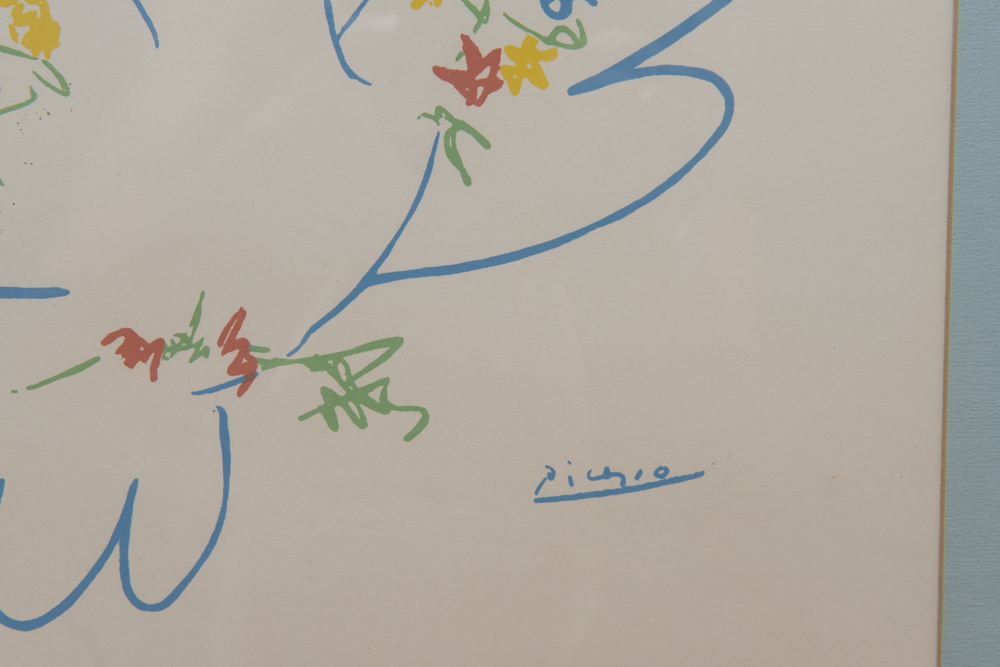 After Pablo Picasso "Dove III Peace"  Silk-Screen