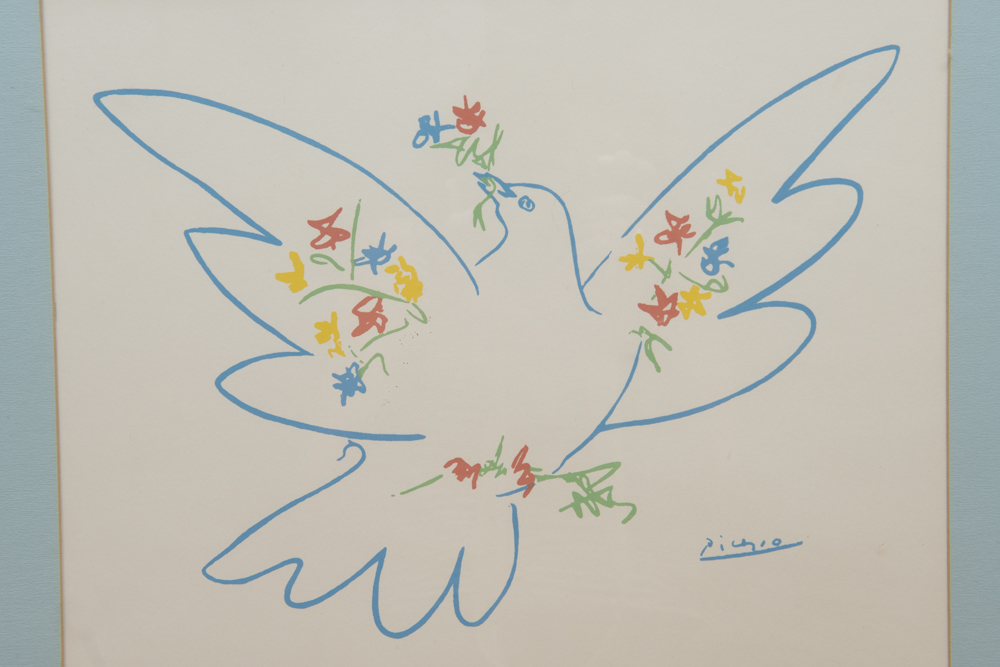 After Pablo Picasso "Dove III Peace"  Silk-Screen