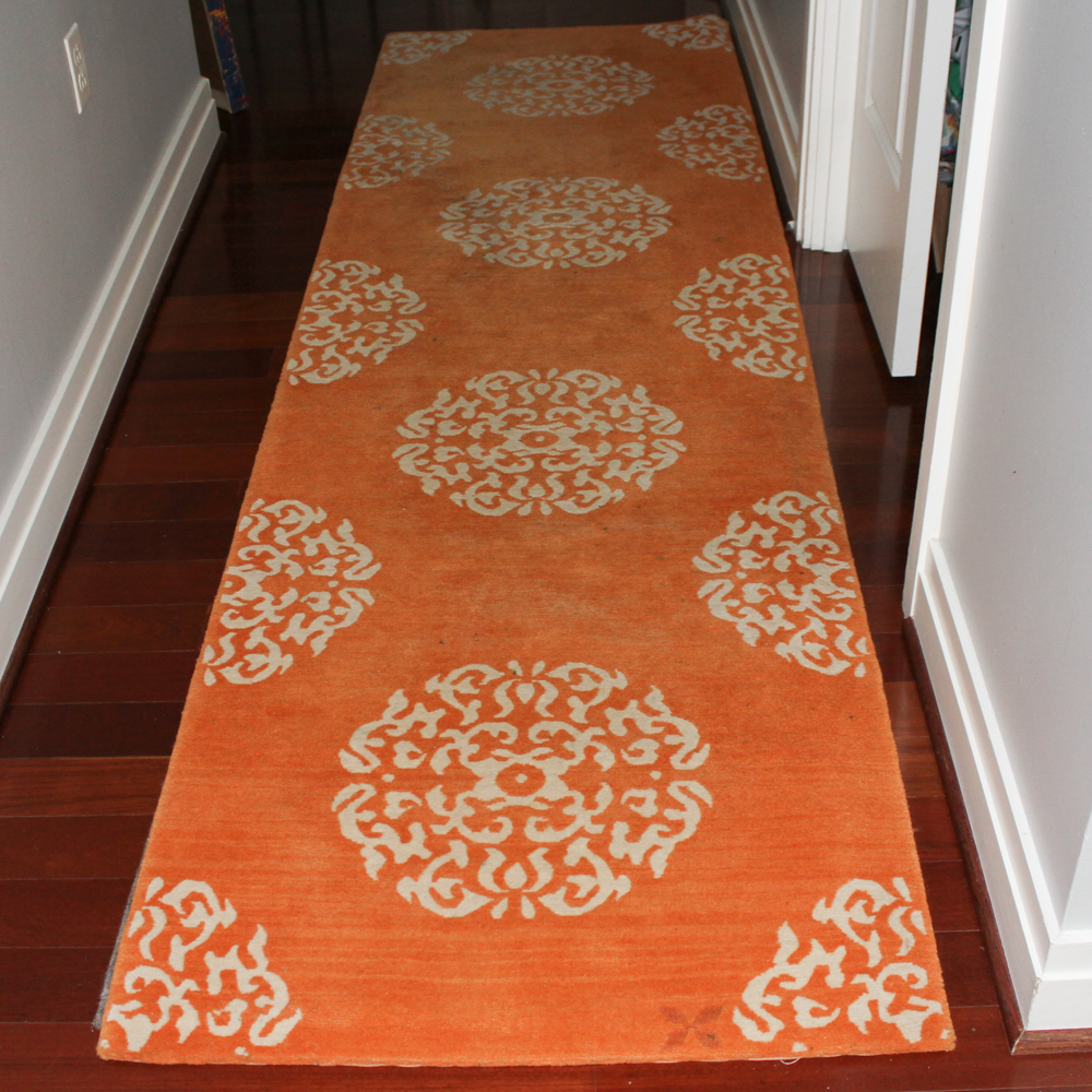 Stunning Madeline Weinrib Handwoven Carpet Runner