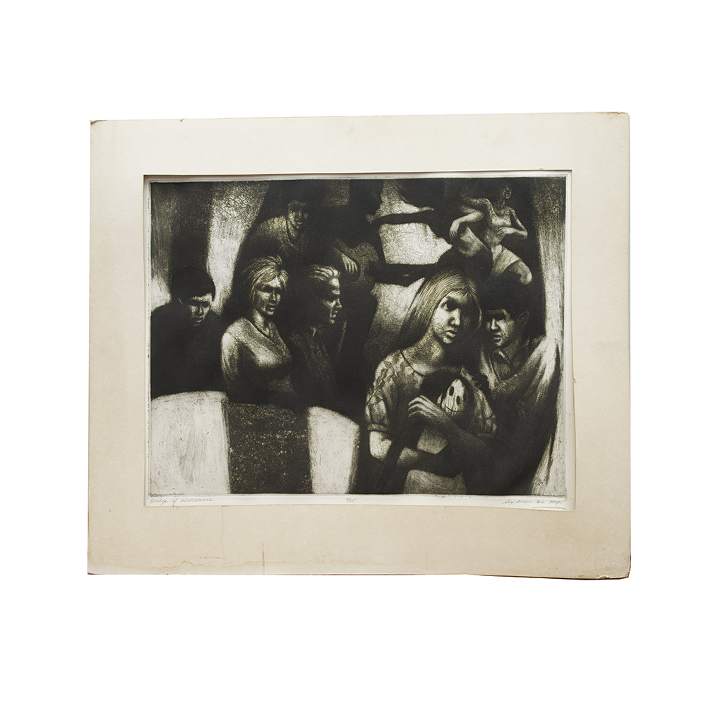 Donald  Sexauer "Bridge of Adolescence" Intaglio