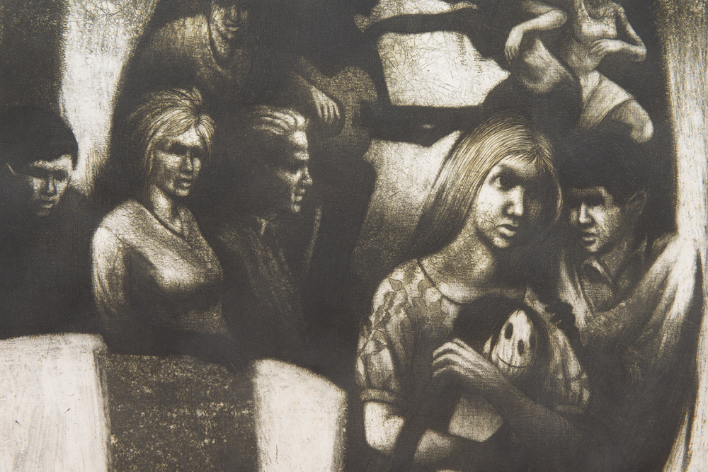 Donald  Sexauer "Bridge of Adolescence" Intaglio