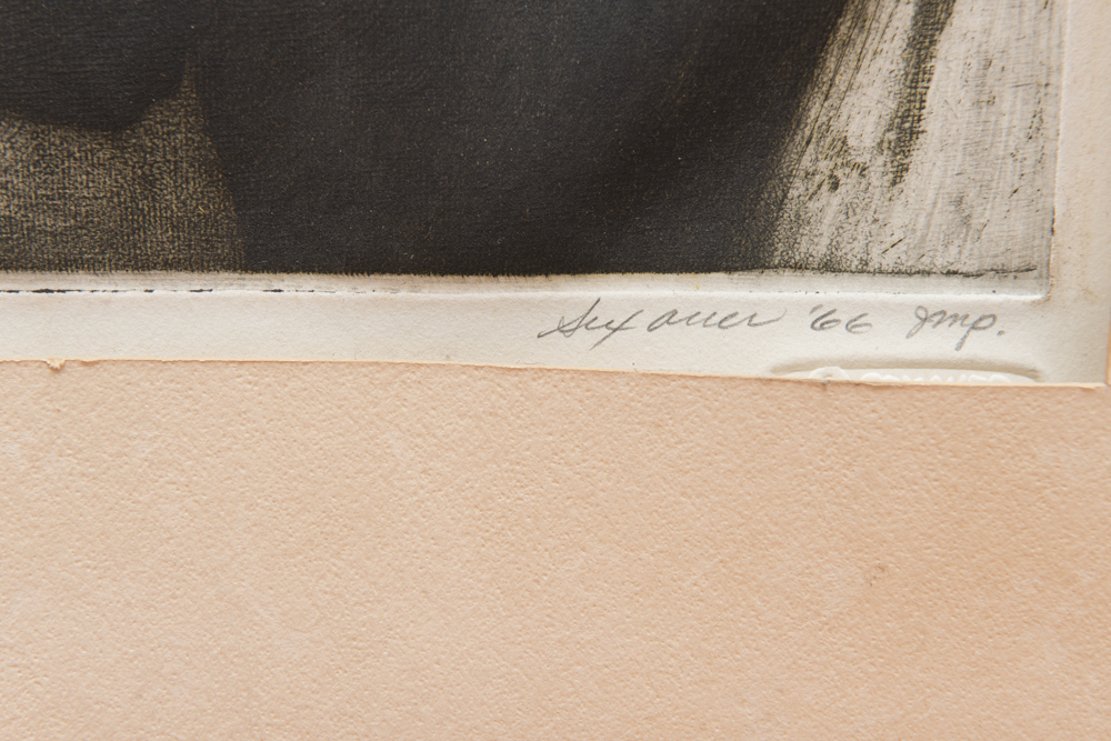 Donald  Sexauer "Bridge of Adolescence" Intaglio