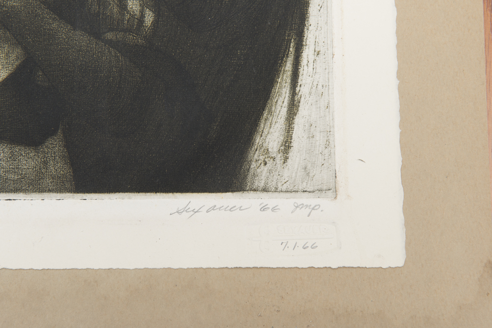 Donald  Sexauer "Bridge of Adolescence" Intaglio