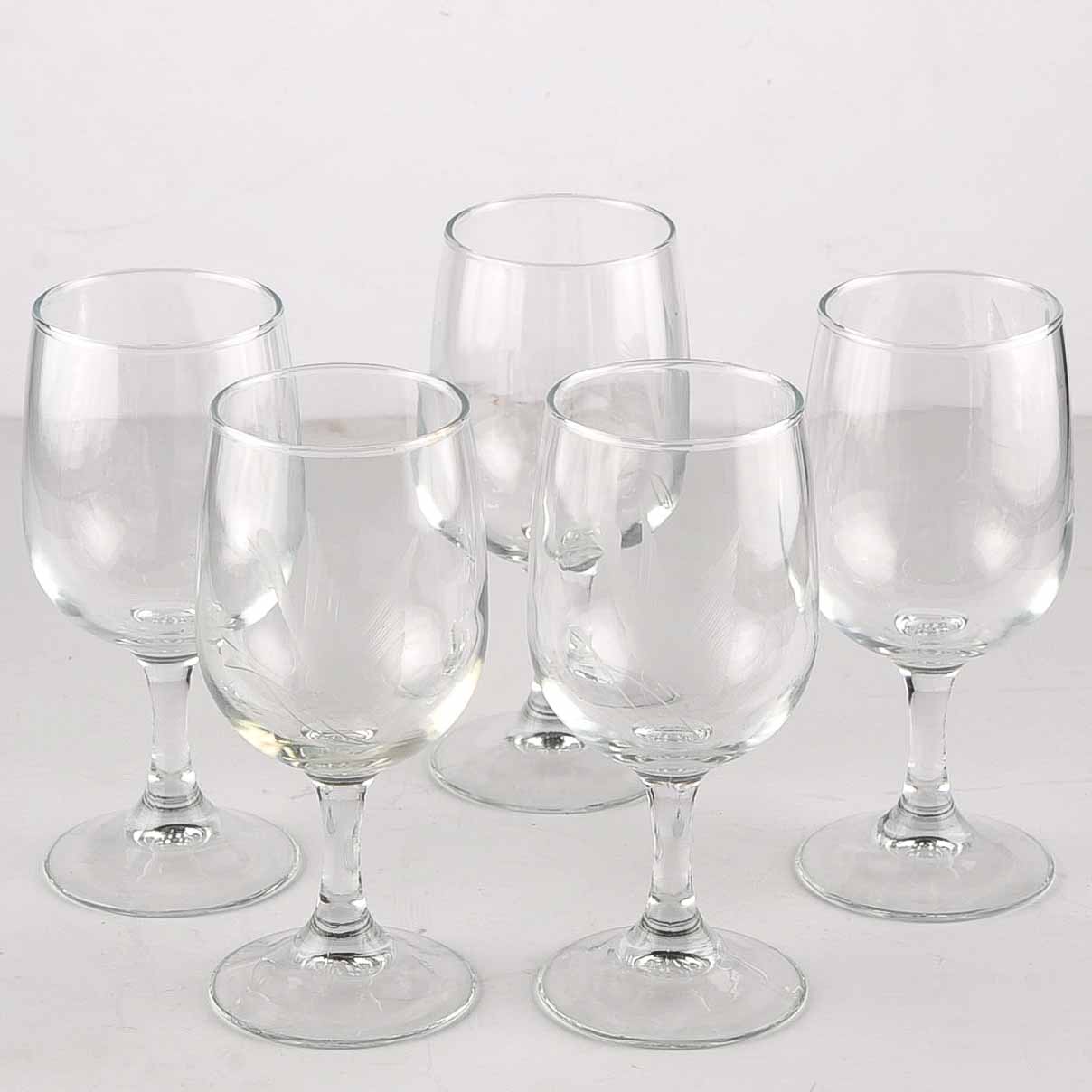 Flying Geese Etched Wine Glasses